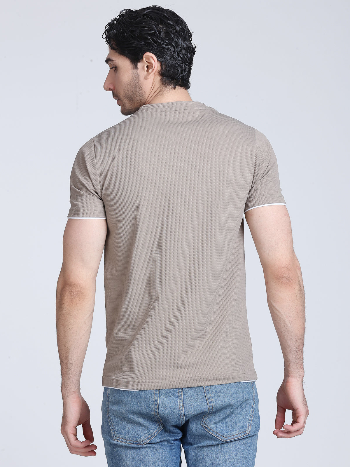 Arbour Men Round Neck Printed Half Sleeves T-Shirt