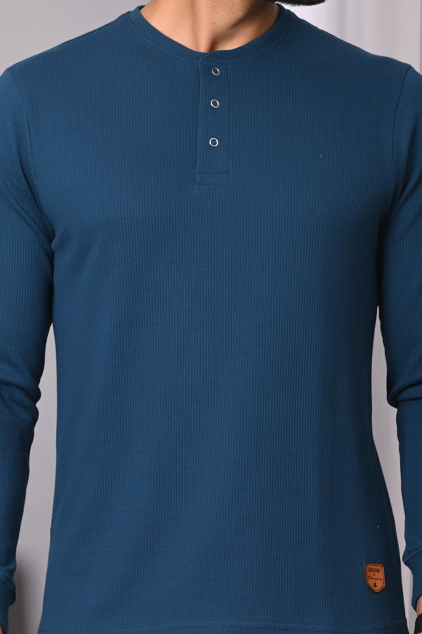 Arbour Men Henley Neck Full Sleeves T-Shirt