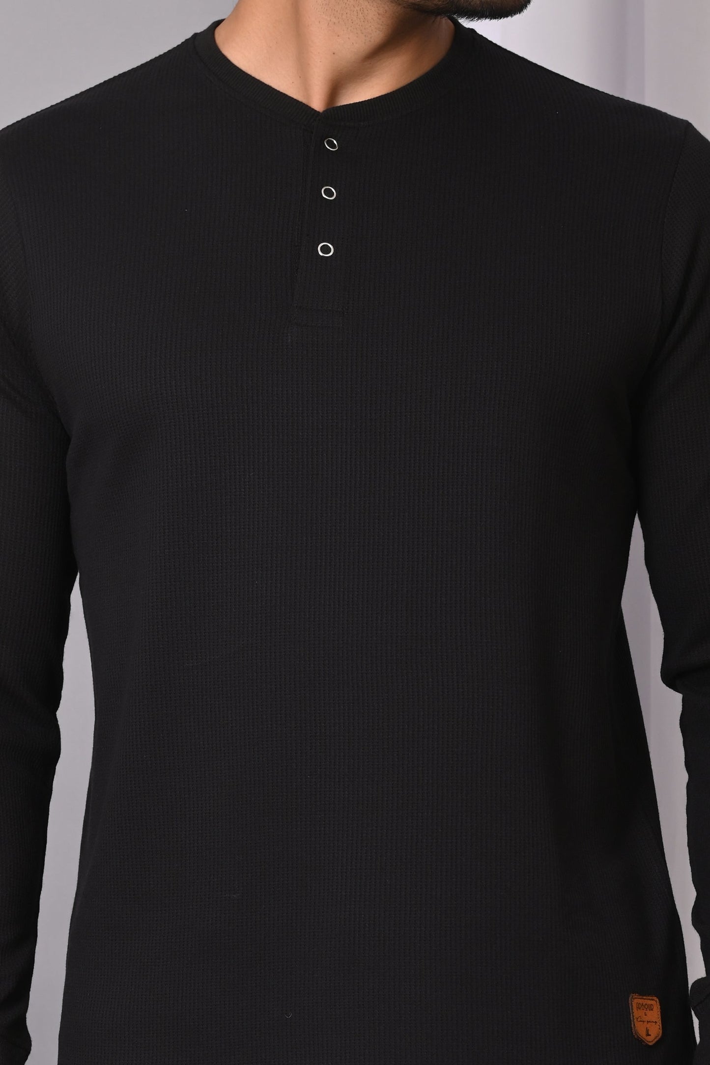 Arbour Men Henley Neck Full Sleeves T-Shirt