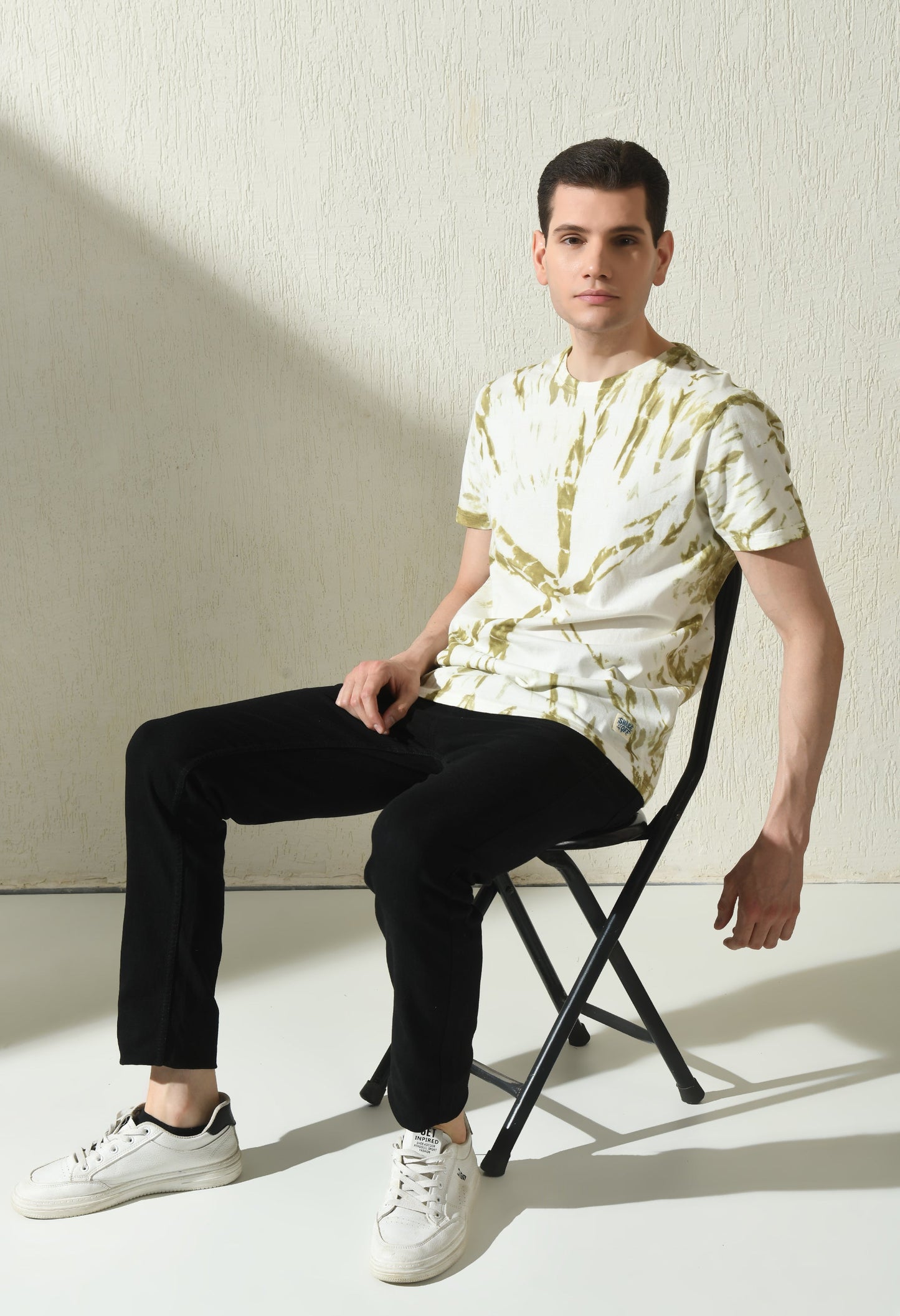Arbour Men Printed Round Neck Cotton Blend Multicolor T-Shirt