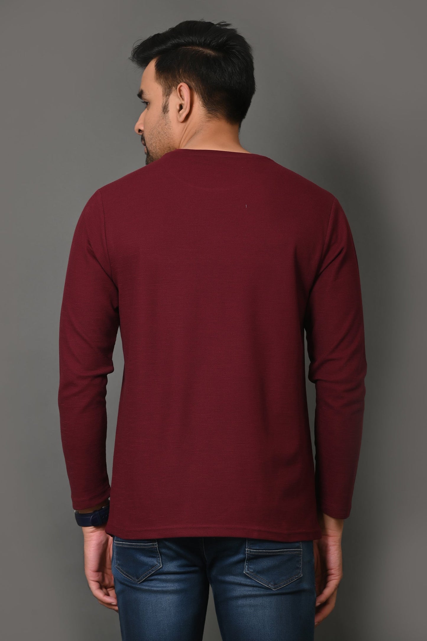 Arbour Men Round Neck Printed Full Sleeves T-Shirt