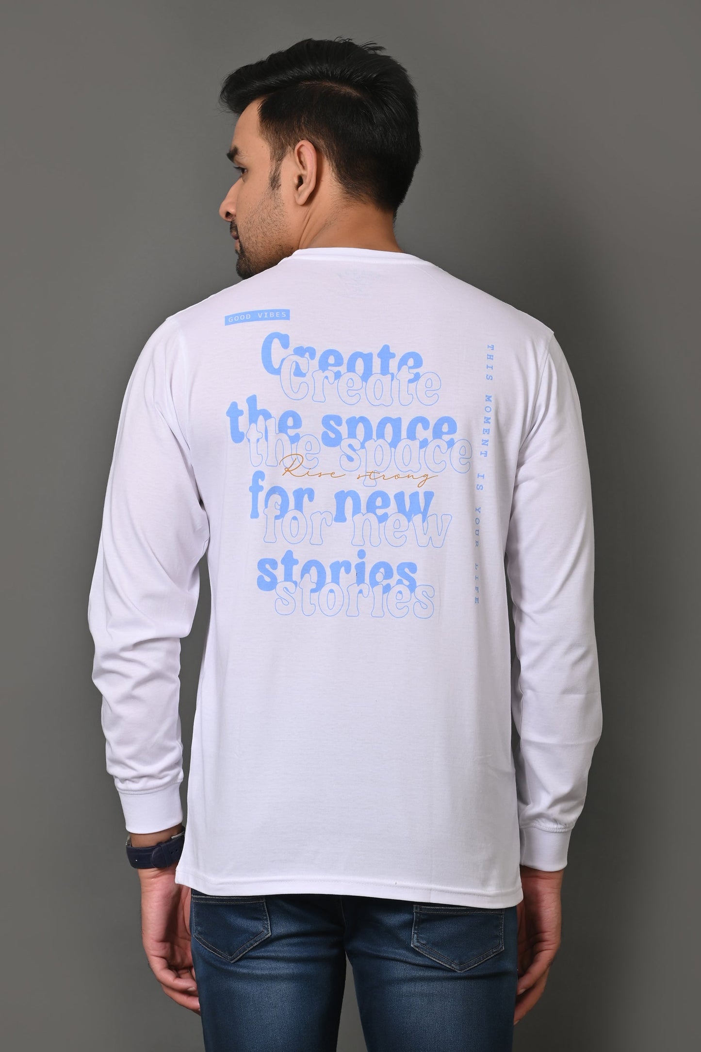 Arbour Men Printed Round Neck Cotton Blend T-Shirt