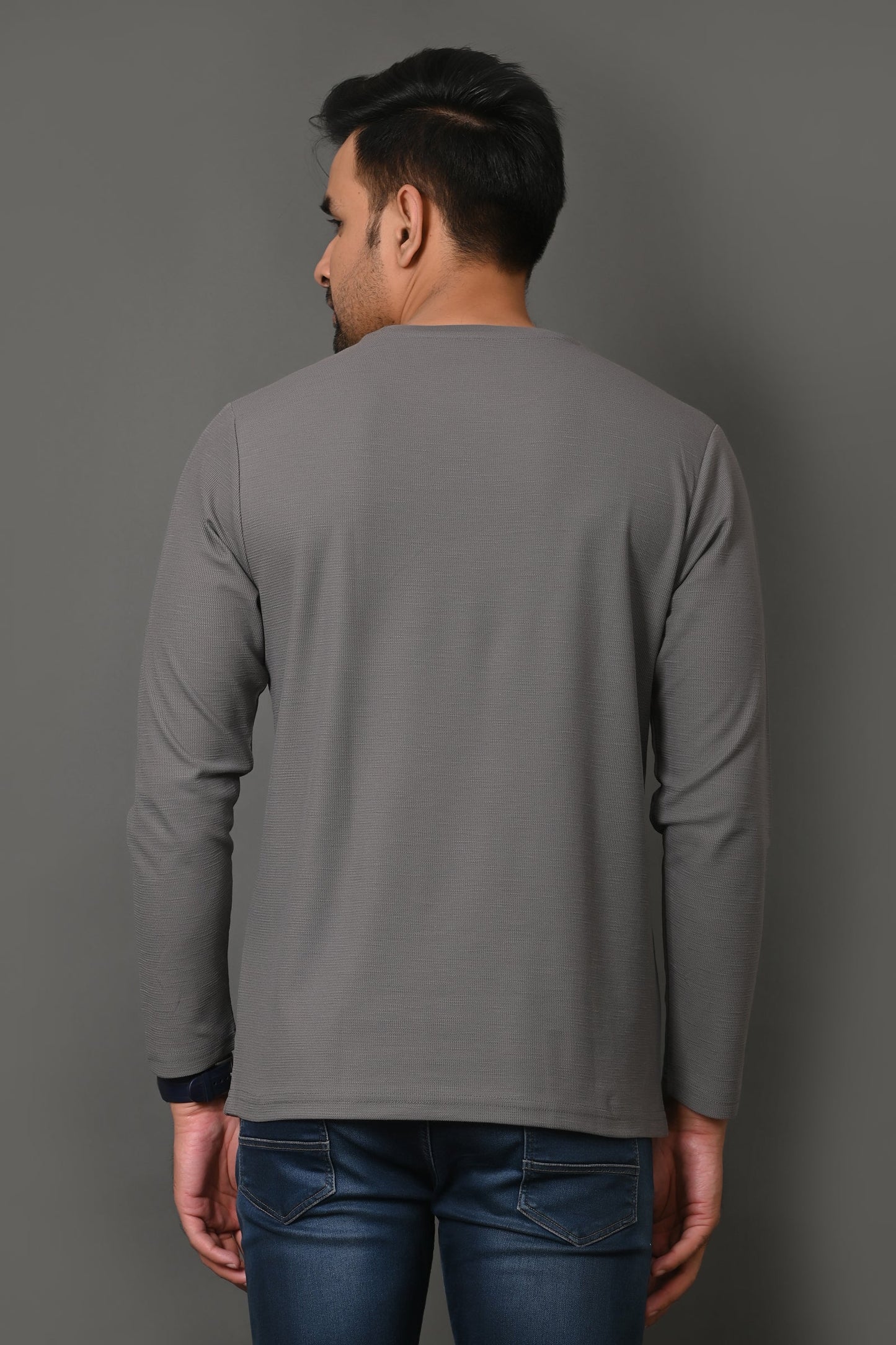 Arbour Men Round Neck Printed Full Sleeves T-Shirt