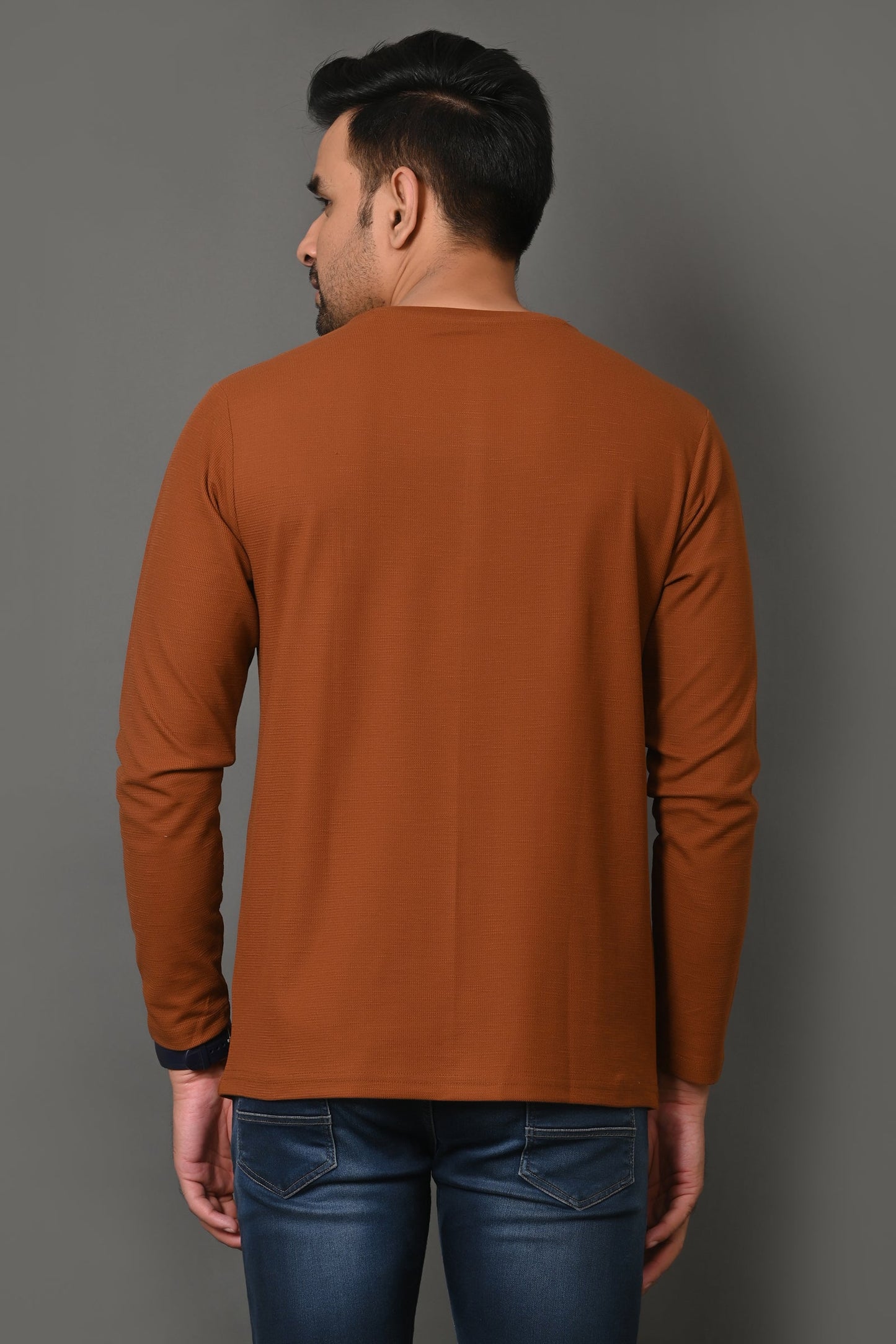 Arbour Men Round Neck Printed Full Sleeves T-Shirt