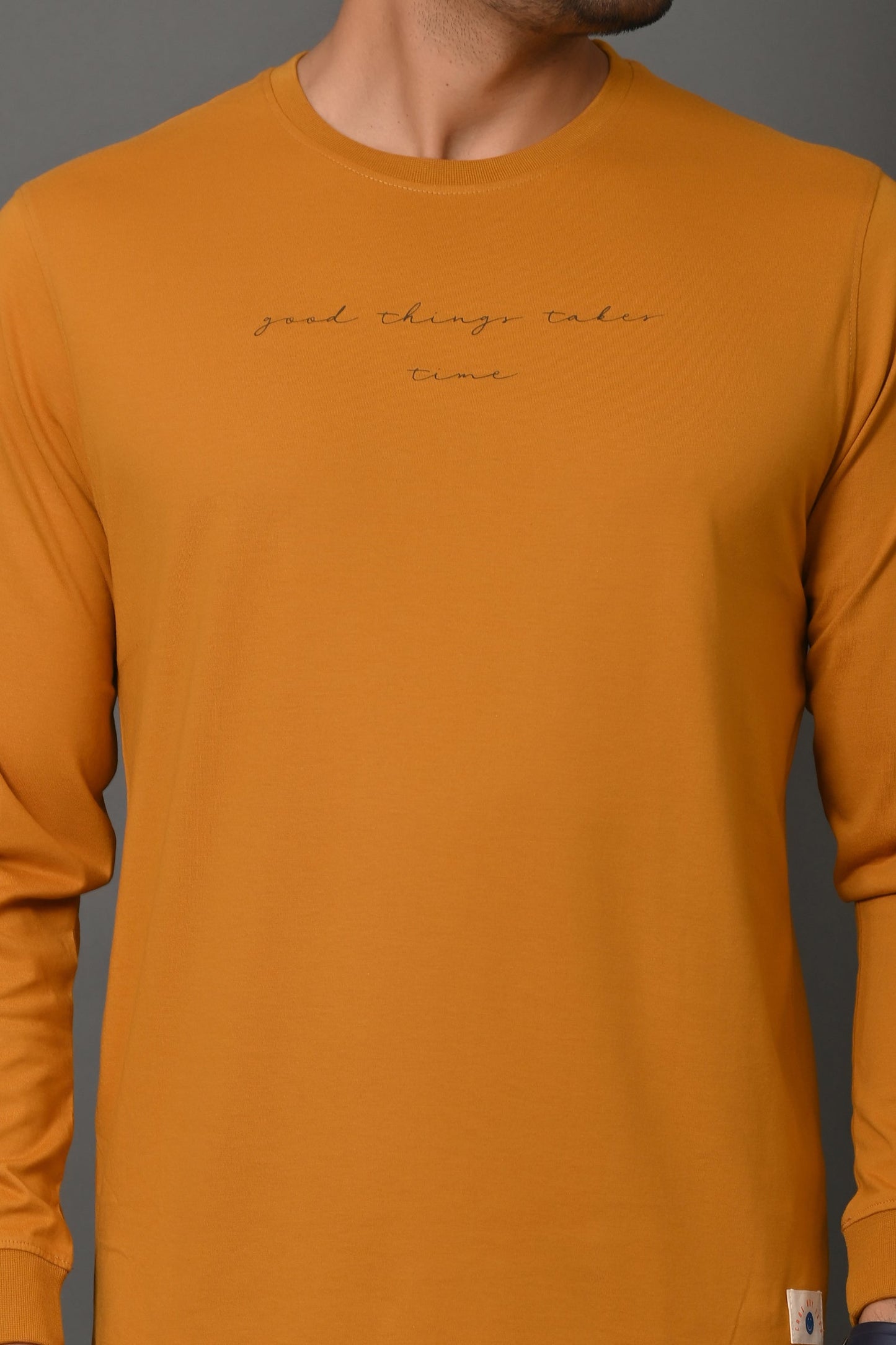 Arbour Men Printed Round Neck Cotton Blend T-Shirt