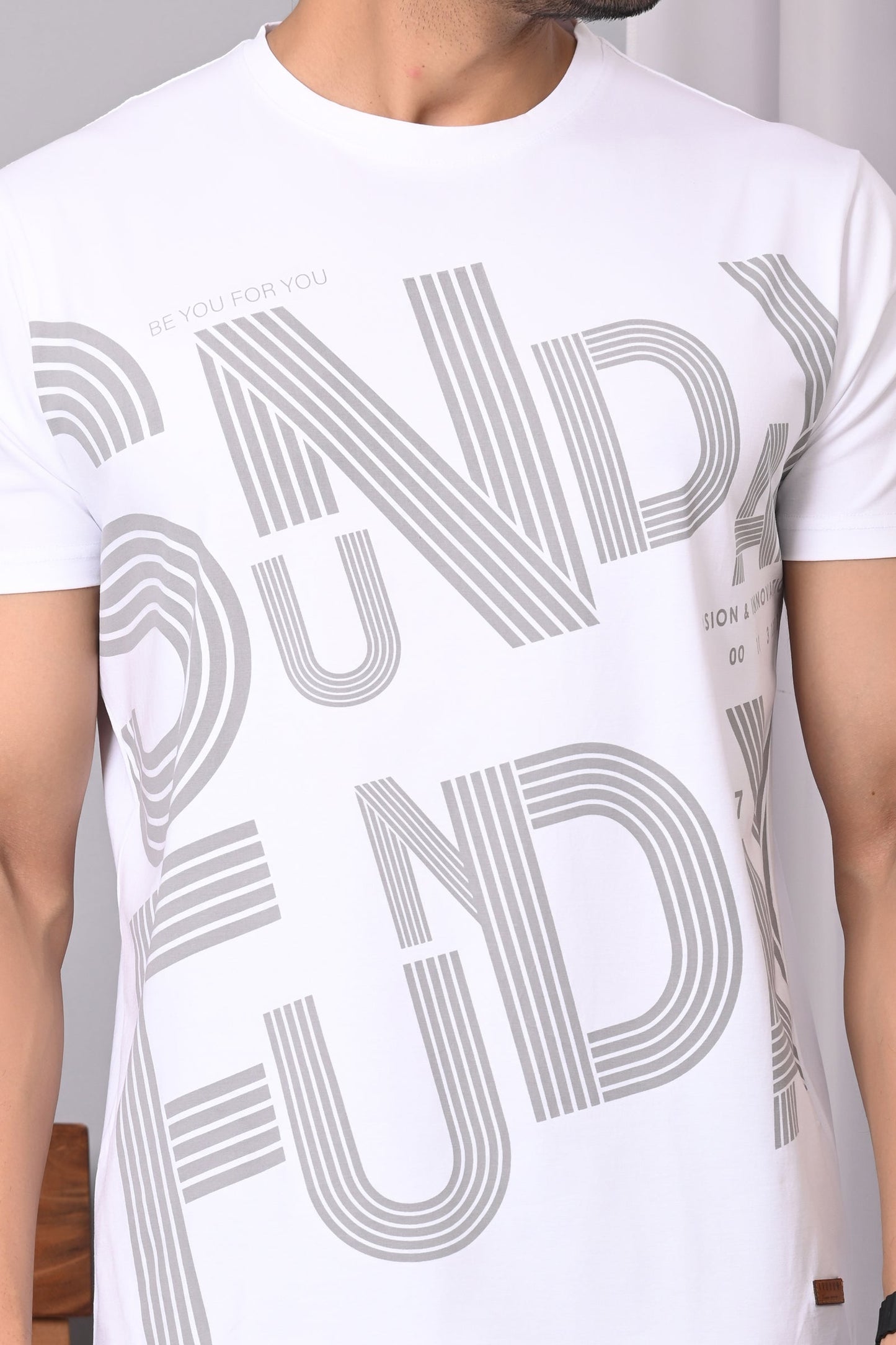 Arbour Men Round Neck Cotton Blend T-Shirt