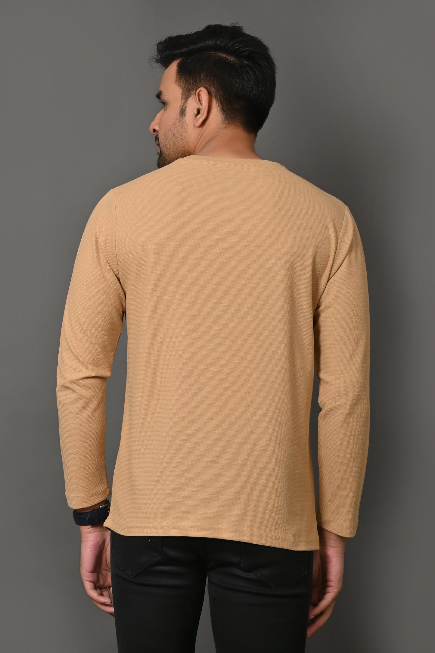 Arbour Men Round Neck Printed Full Sleeves T-Shirt