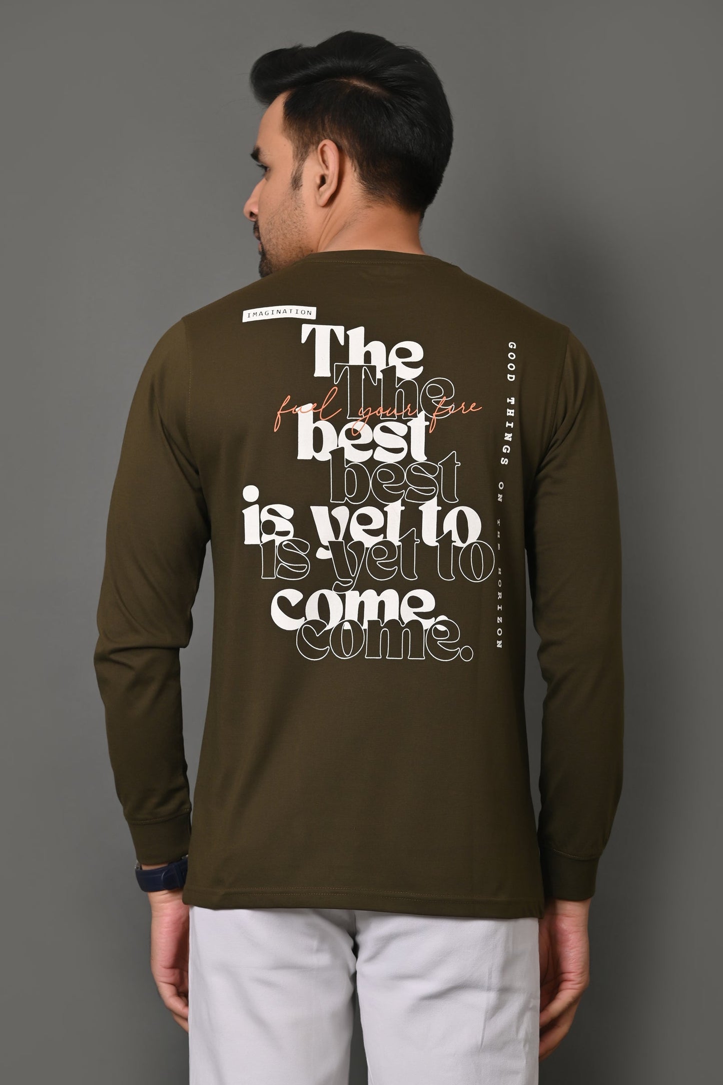 Arbour Men Printed Round Neck Cotton Blend T-Shirt