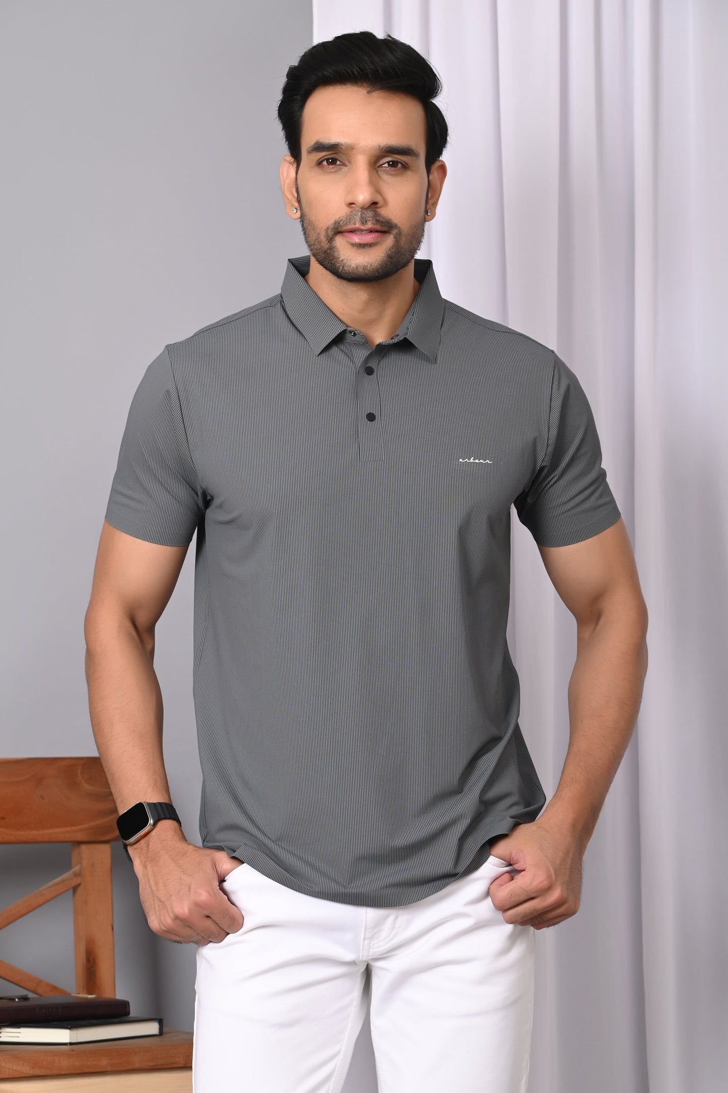 Arbour Men Polo Neck Half Casual Sleeves T-Shirt