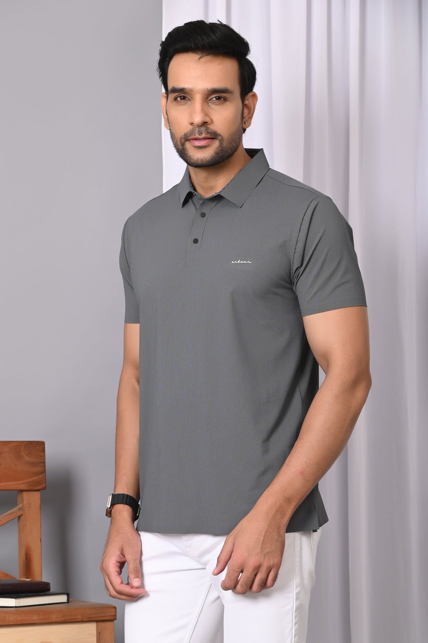 Arbour Men Polo Neck Half Casual Sleeves T-Shirt