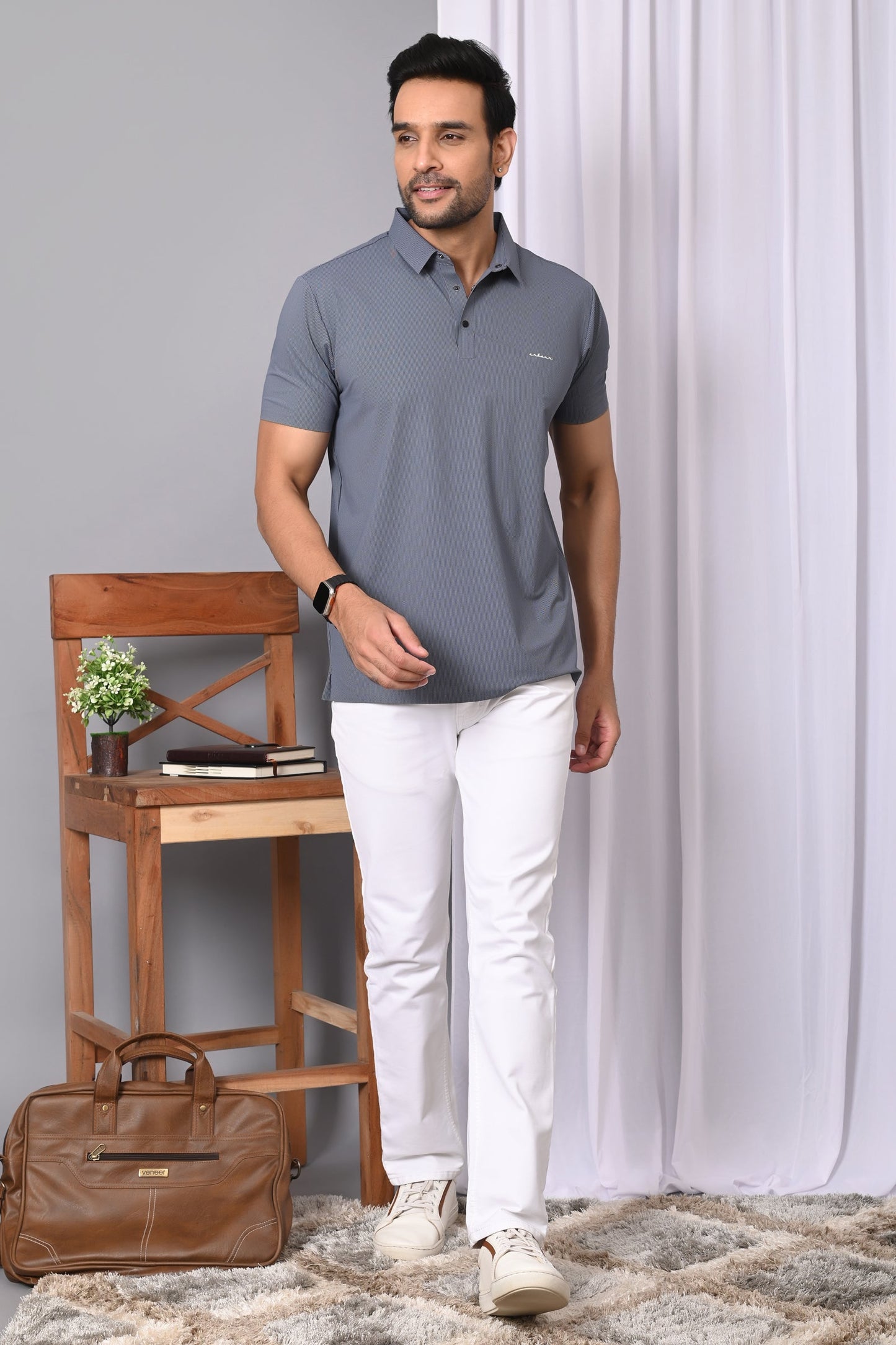 Arbour Men Polo Neck Half Casual Sleeves T-Shirt