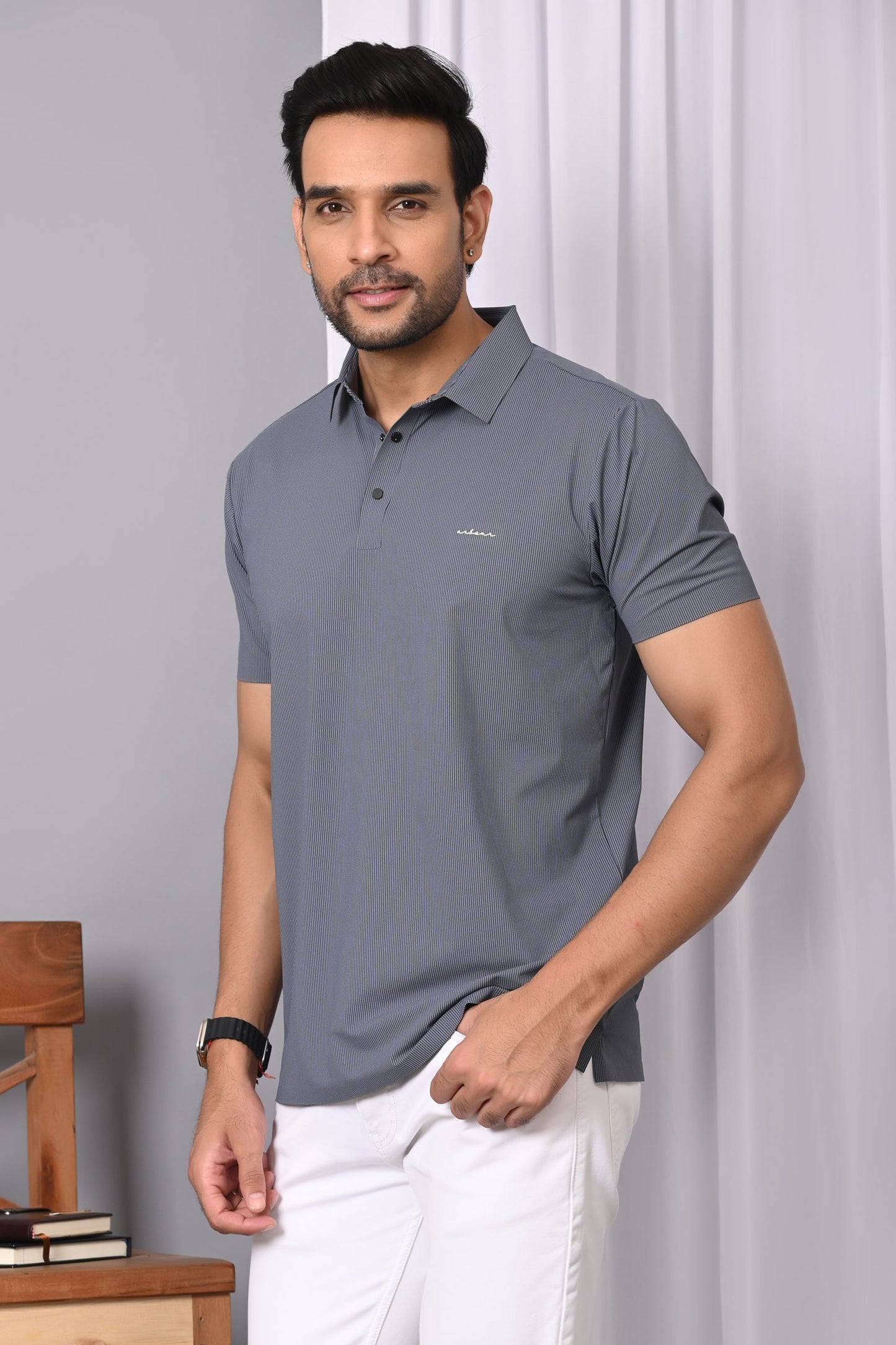 Arbour Men Polo Neck Half Casual Sleeves T-Shirt