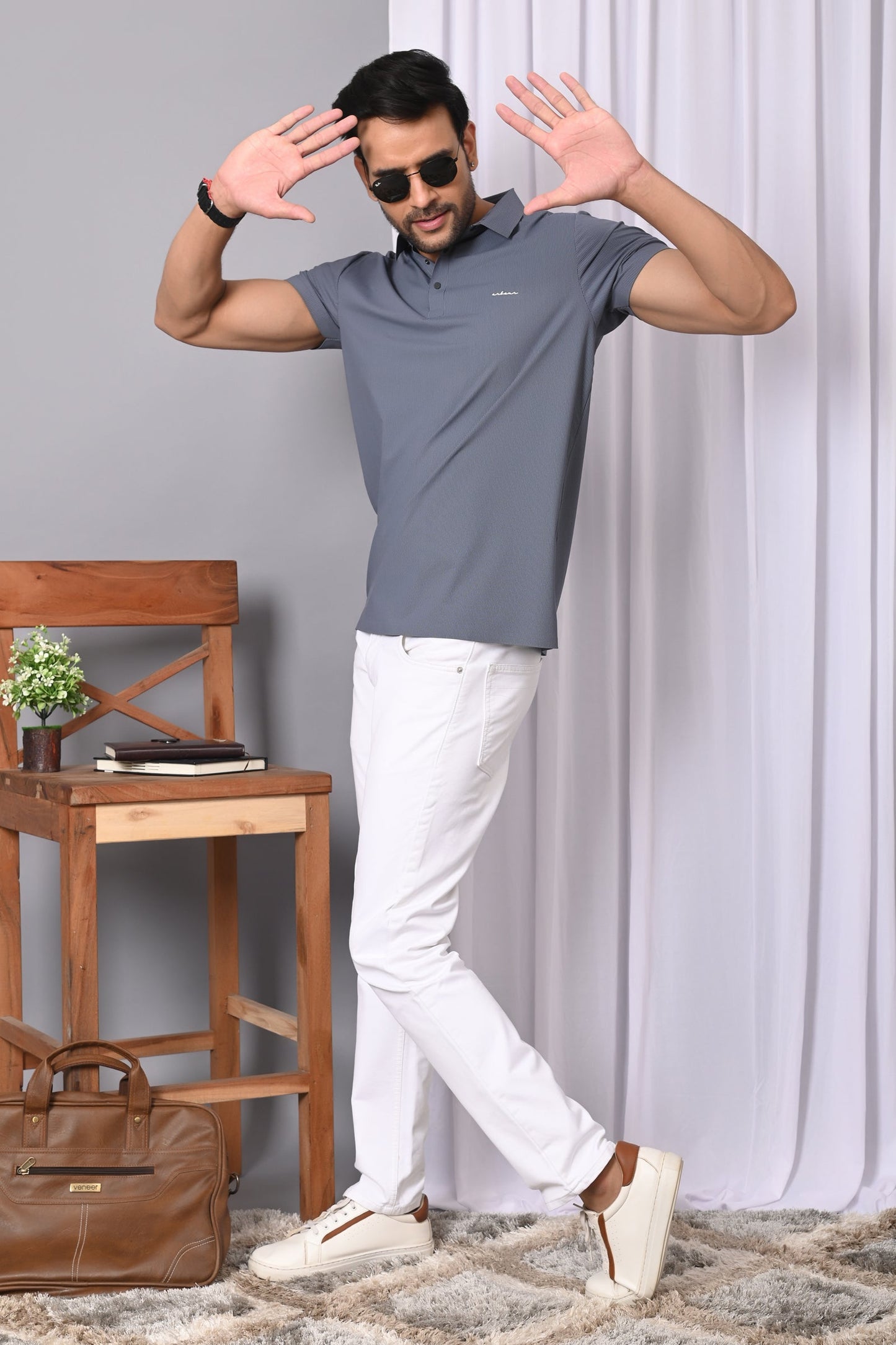 Arbour Men Polo Neck Half Casual Sleeves T-Shirt