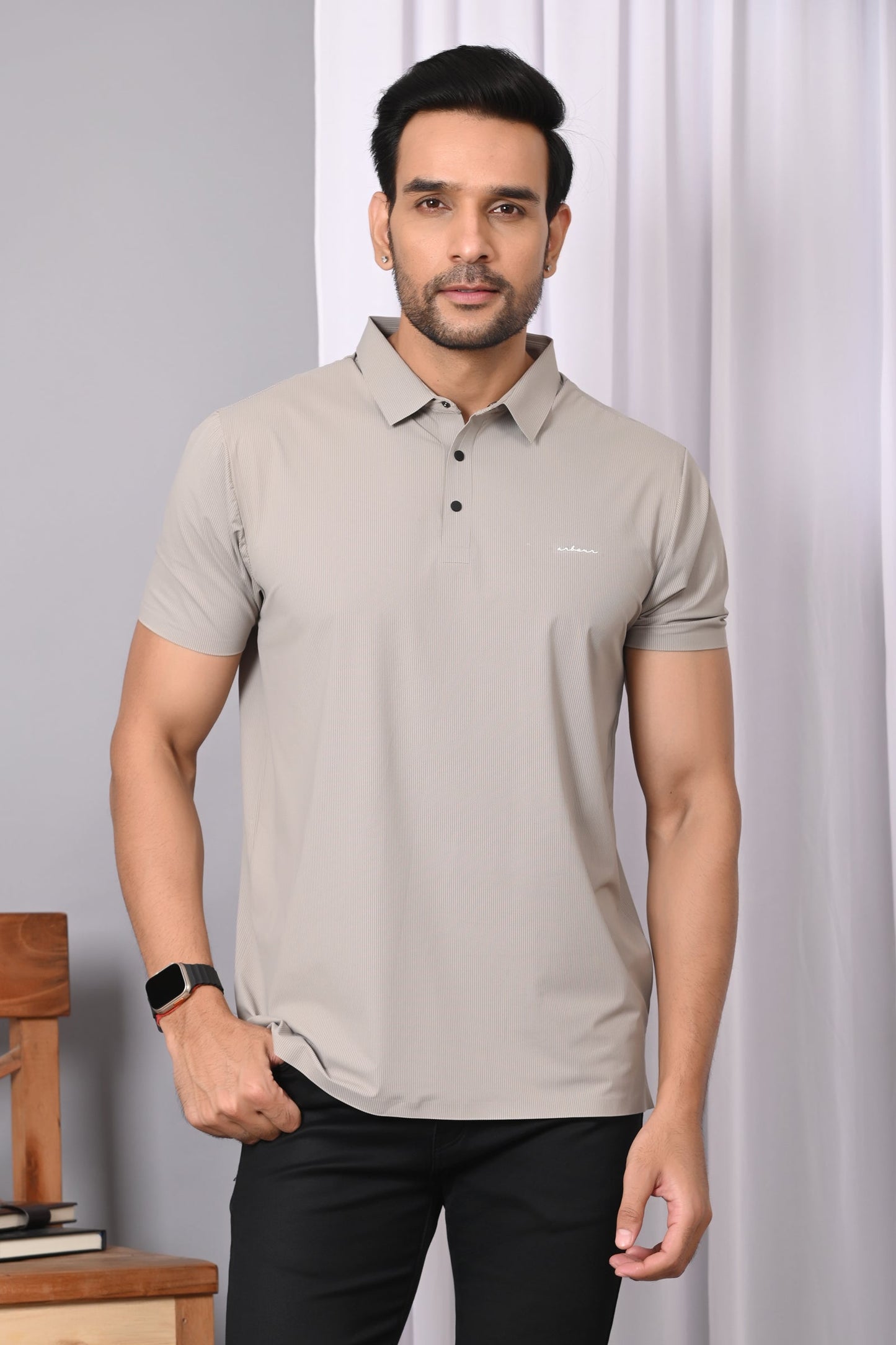 Arbour Men Polo Neck Half Casual Sleeves T-Shirt