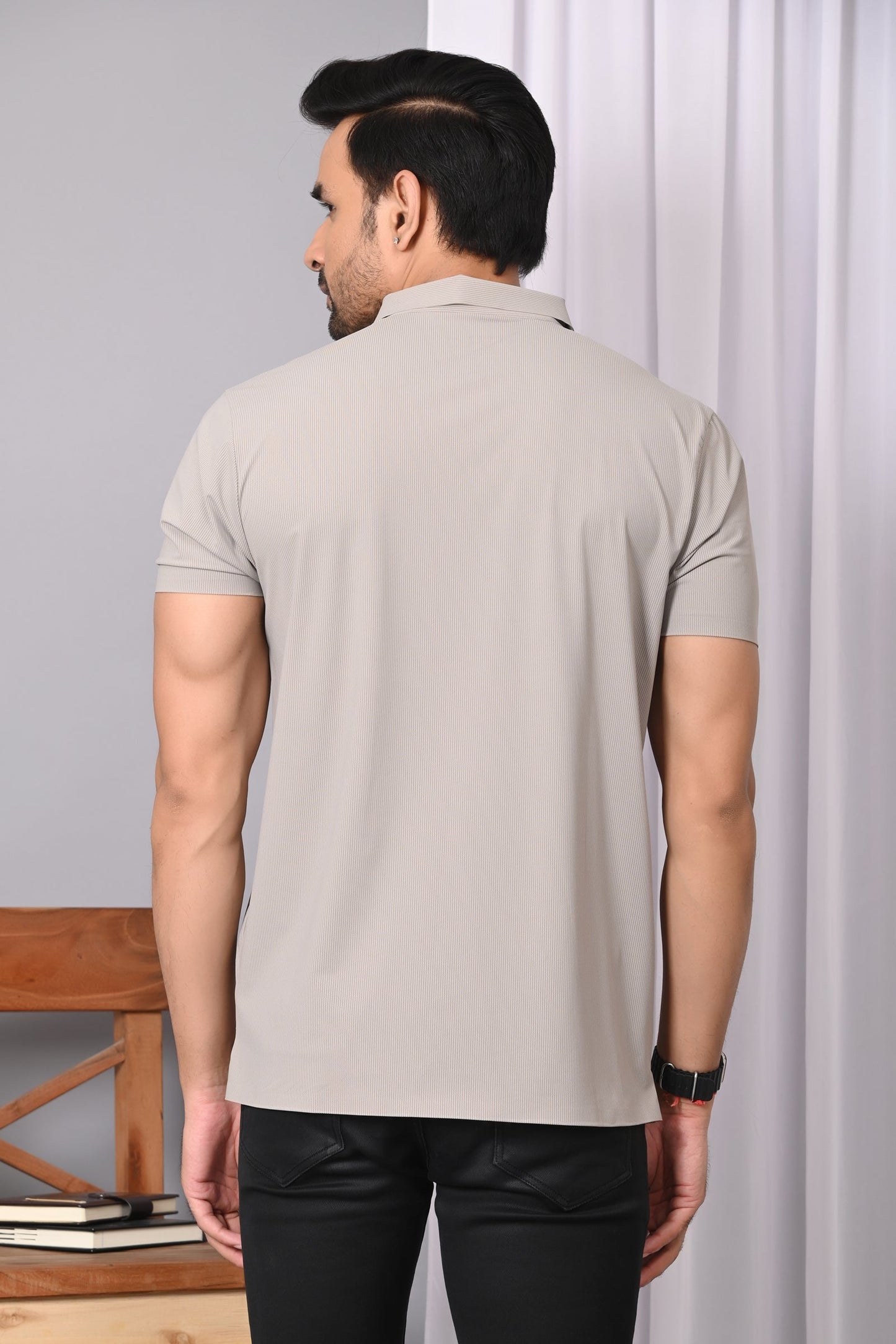 Arbour Men Polo Neck Half Casual Sleeves T-Shirt