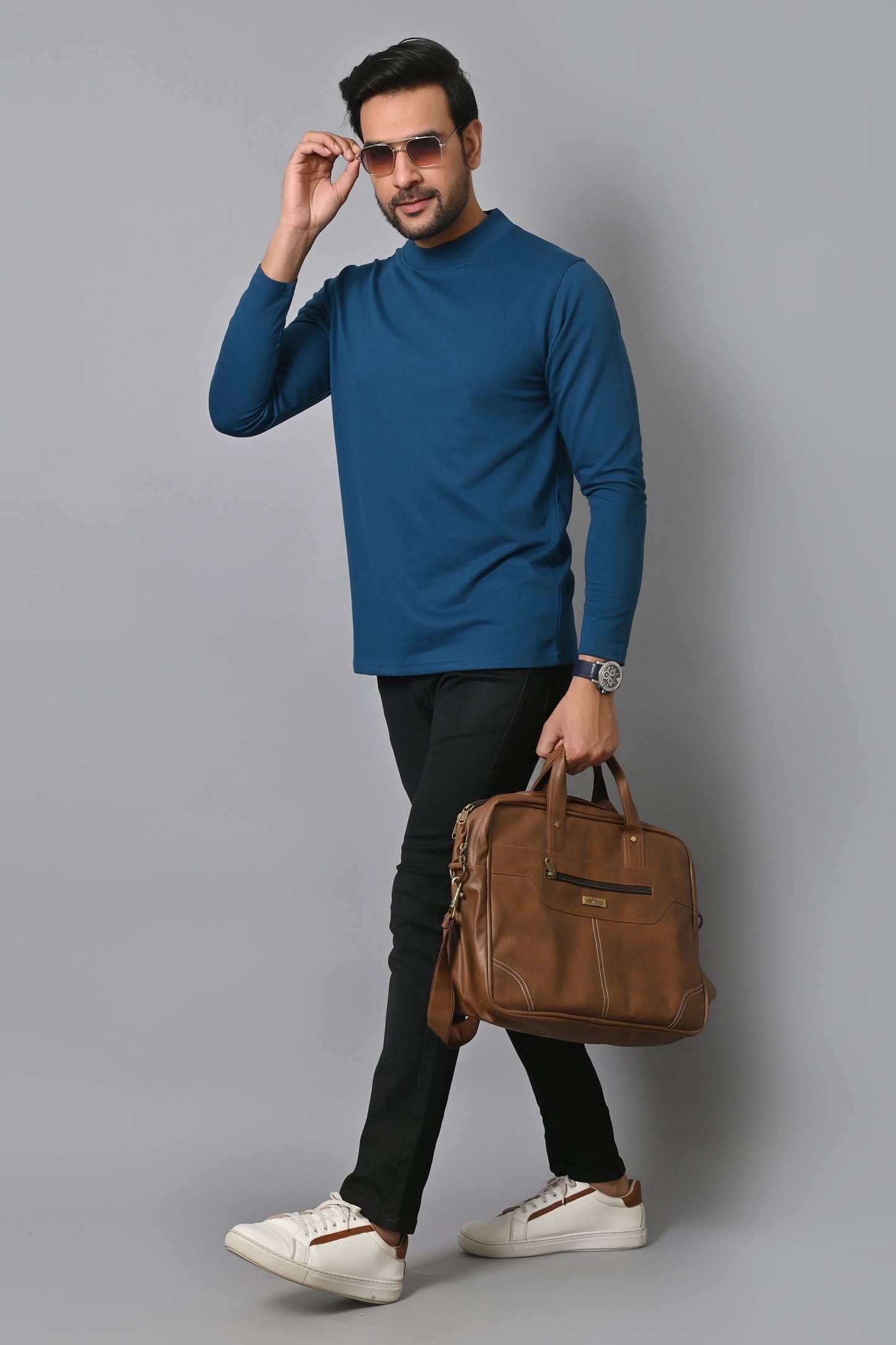 Arbour Men Round Neck Full Sleeves T-Shirt
