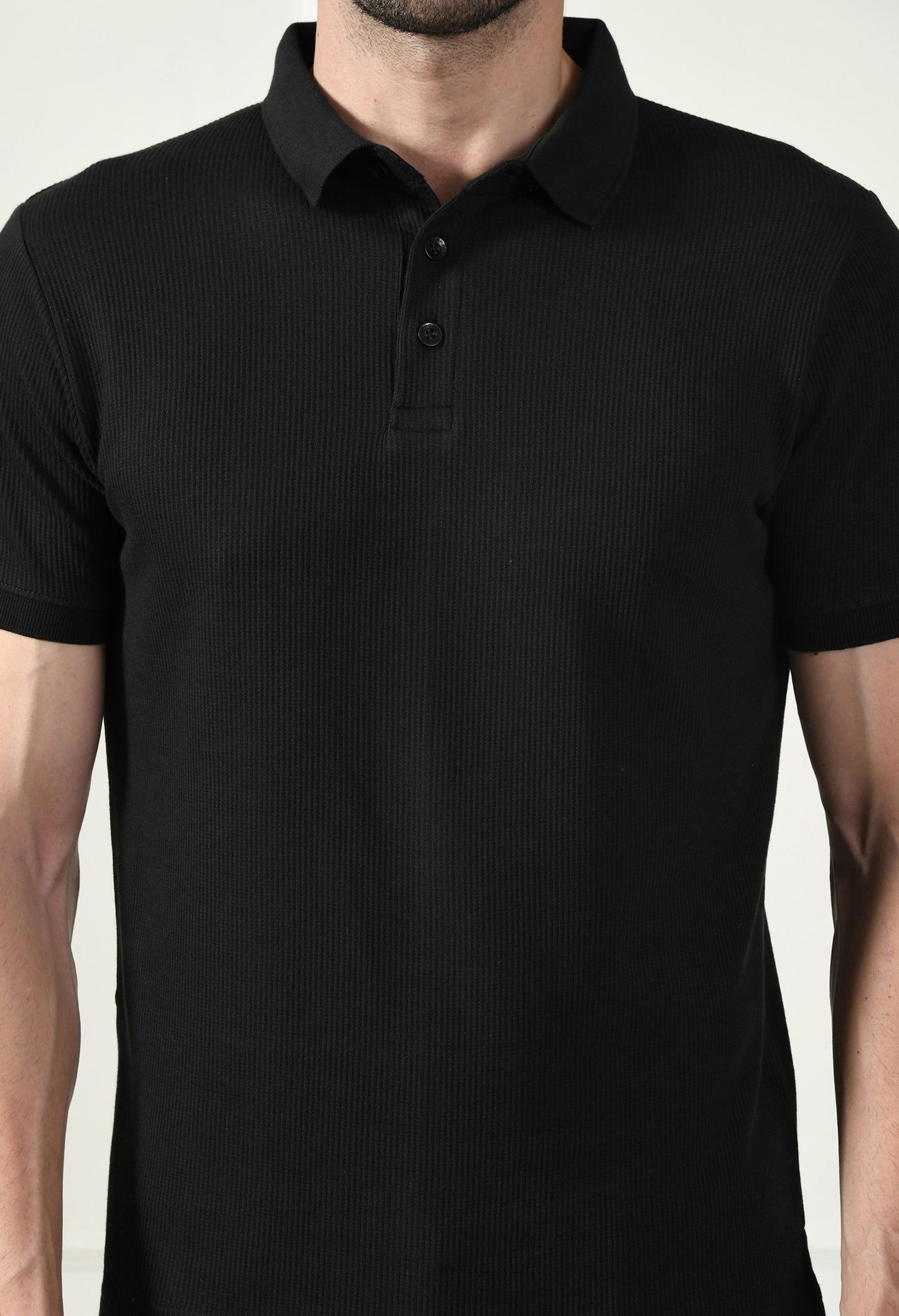 Arbour Men Polo Neck Solid Plain Half Sleeves T-Shirt