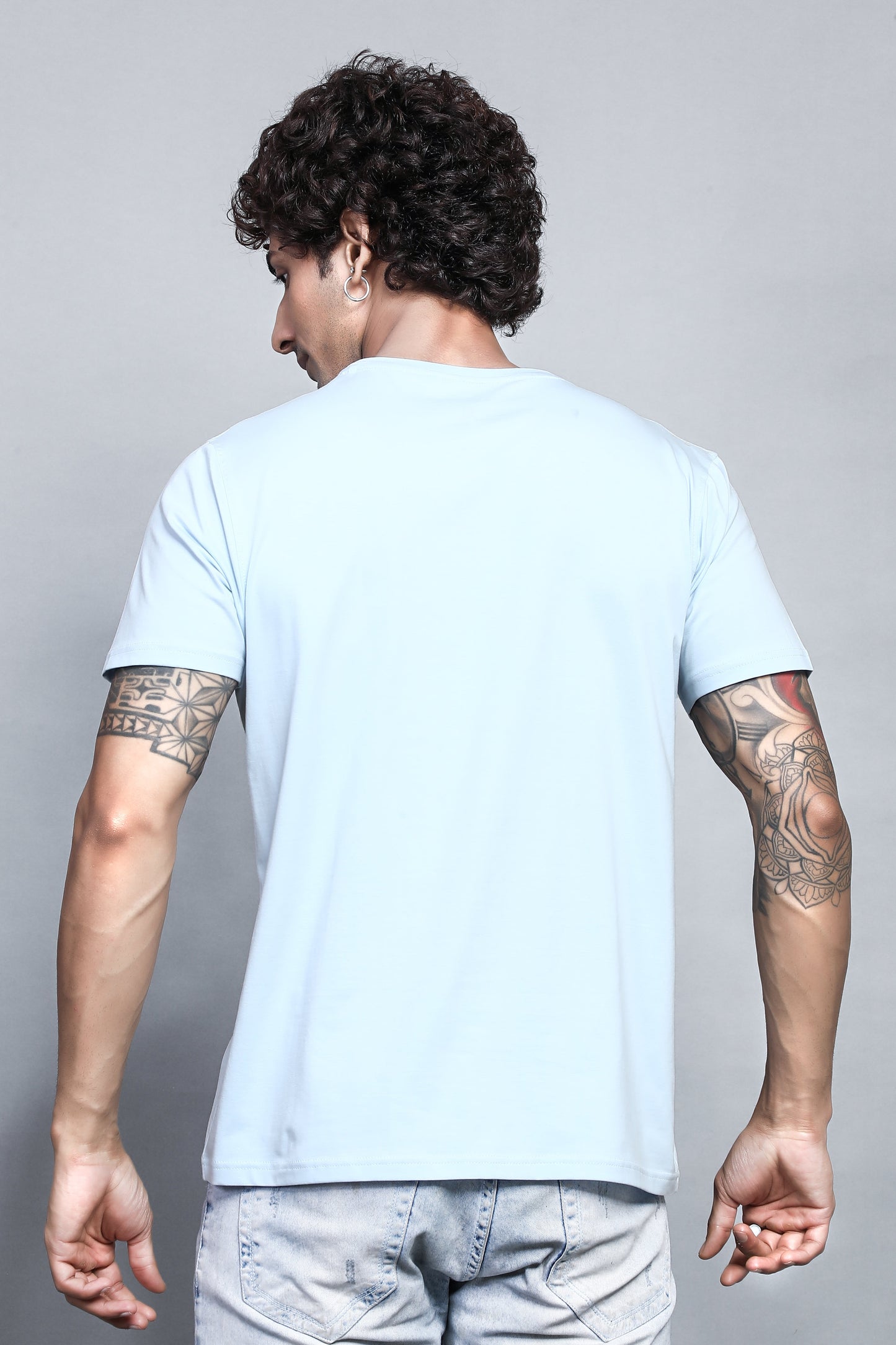 Arbour Men Round Neck All Over Print T-Shirt