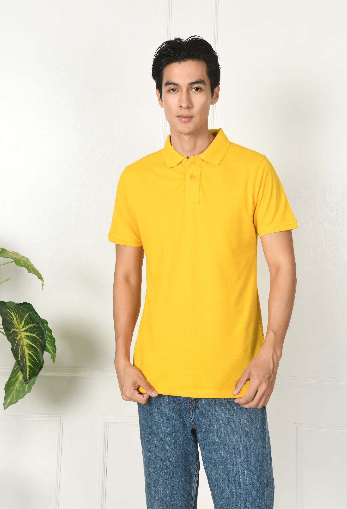 Arbour Men Polo Neck Plain Solid half Sleeves T-Shirt