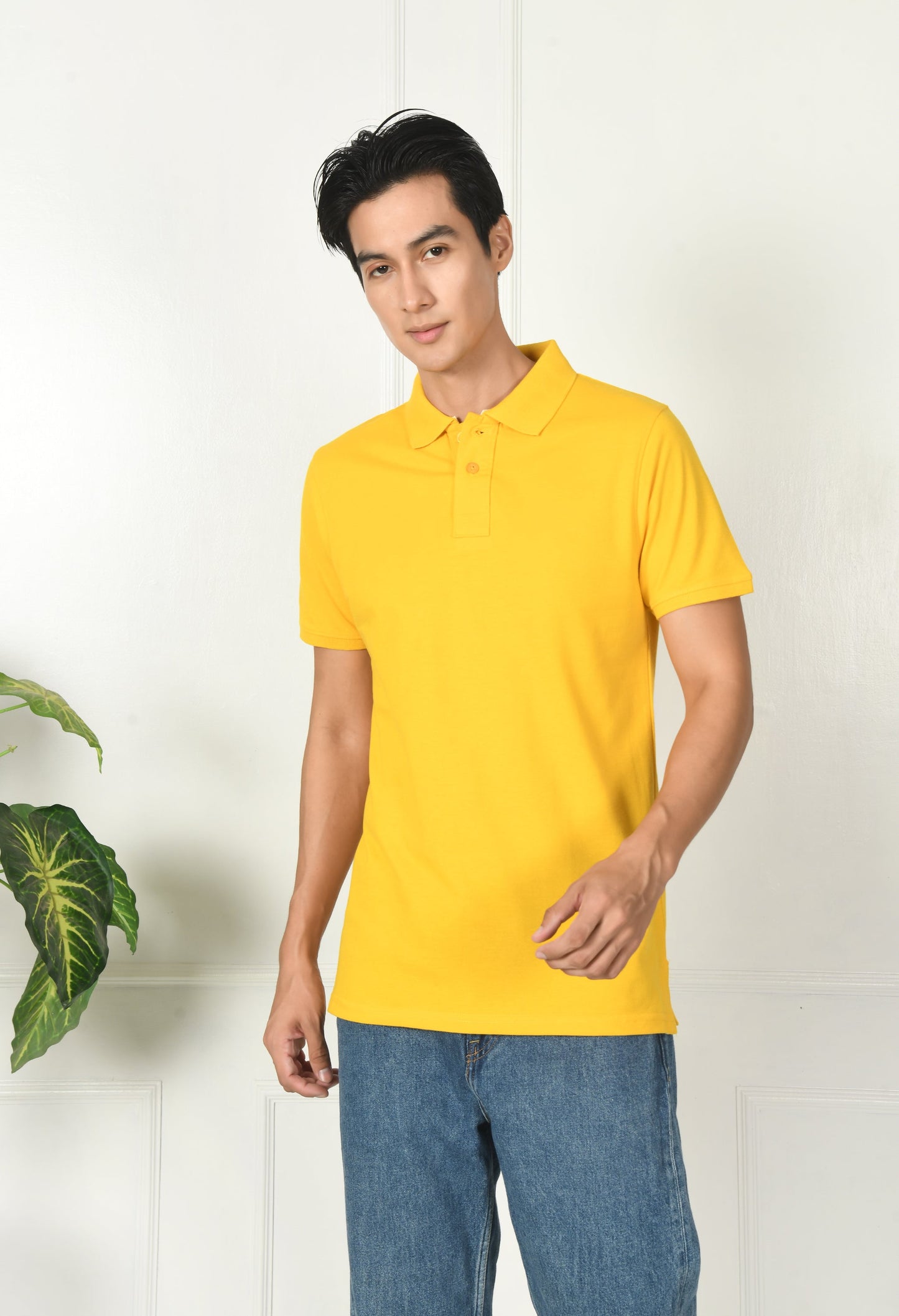 Arbour Men Polo Neck Plain Solid half Sleeves T-Shirt