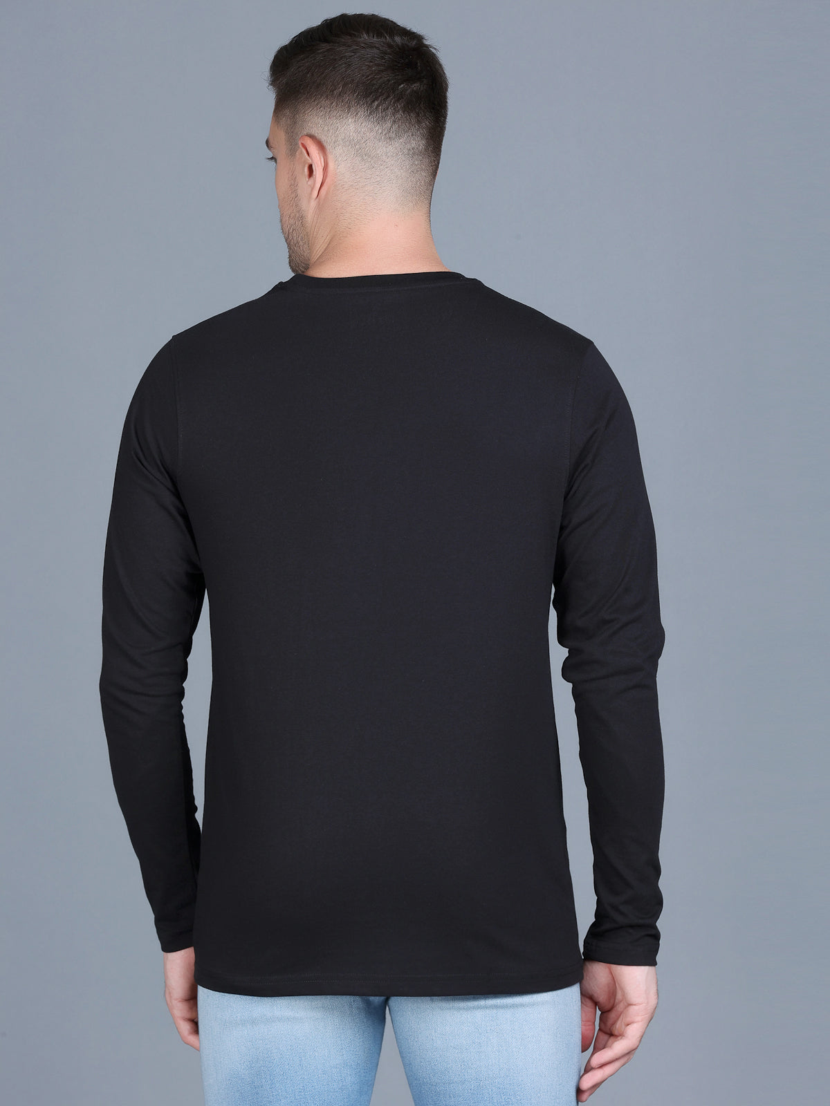 Arbour Men Round Neck Slim Fit Full Sleeves T-Shirt