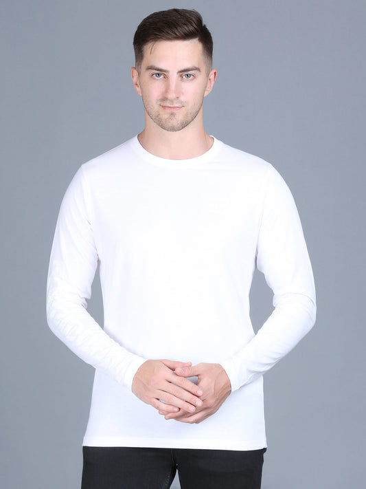 Arbour Men Round Neck Slim Fit Full Sleeves T-Shirt