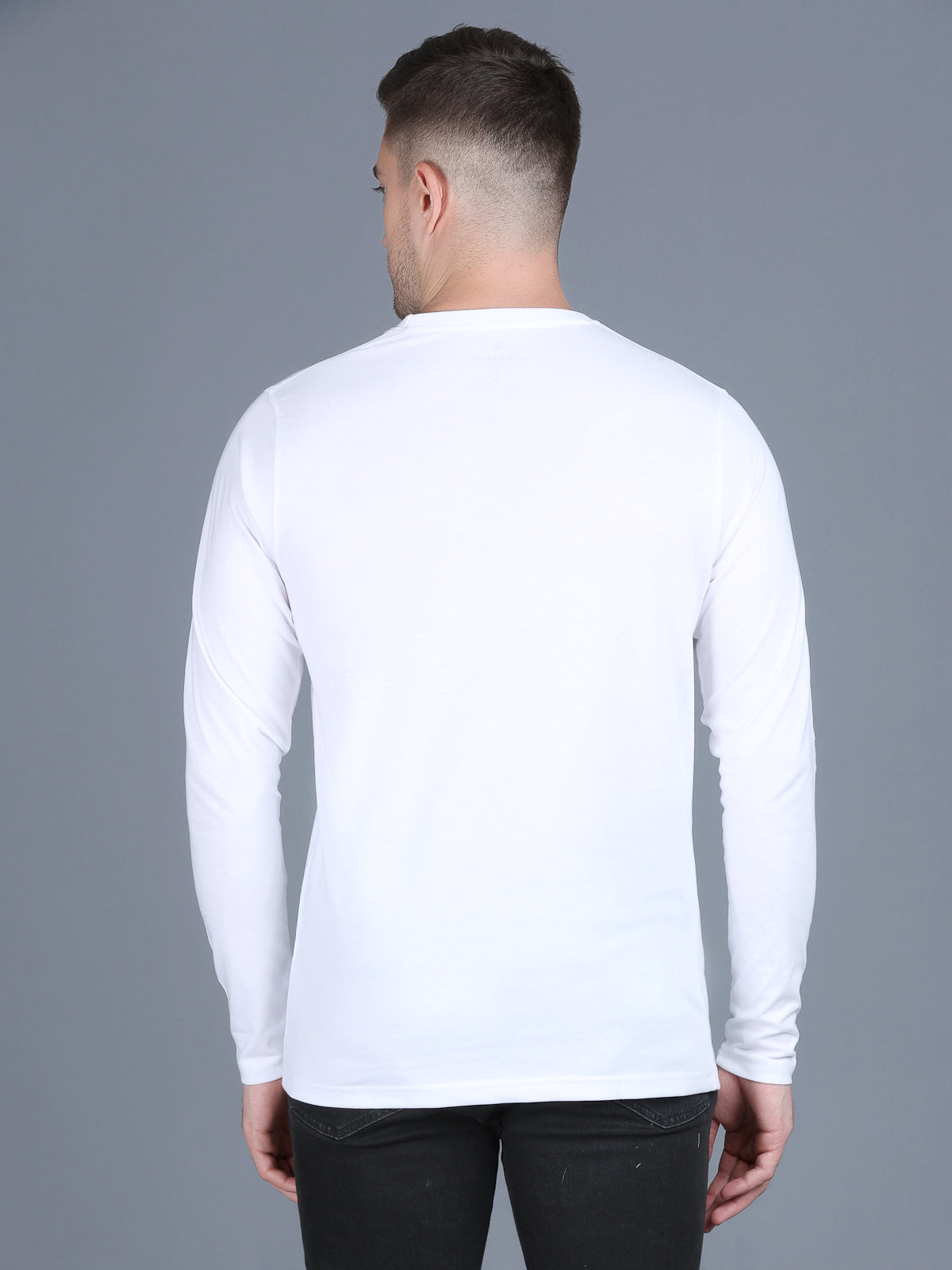 Arbour Men Round Neck Slim Fit Full Sleeves T-Shirt