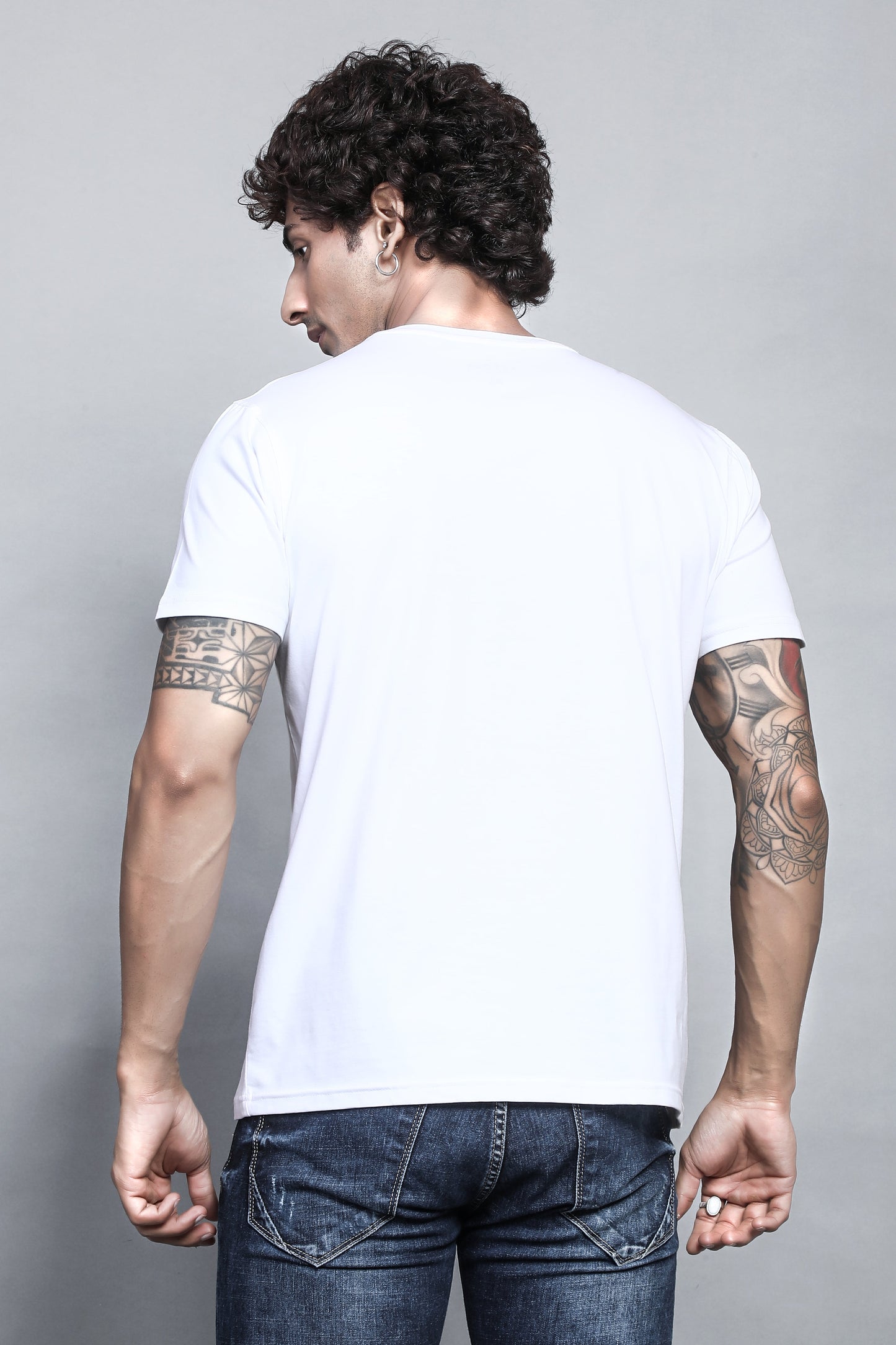 Arbour Men Round Neck All Over Print T-Shirt