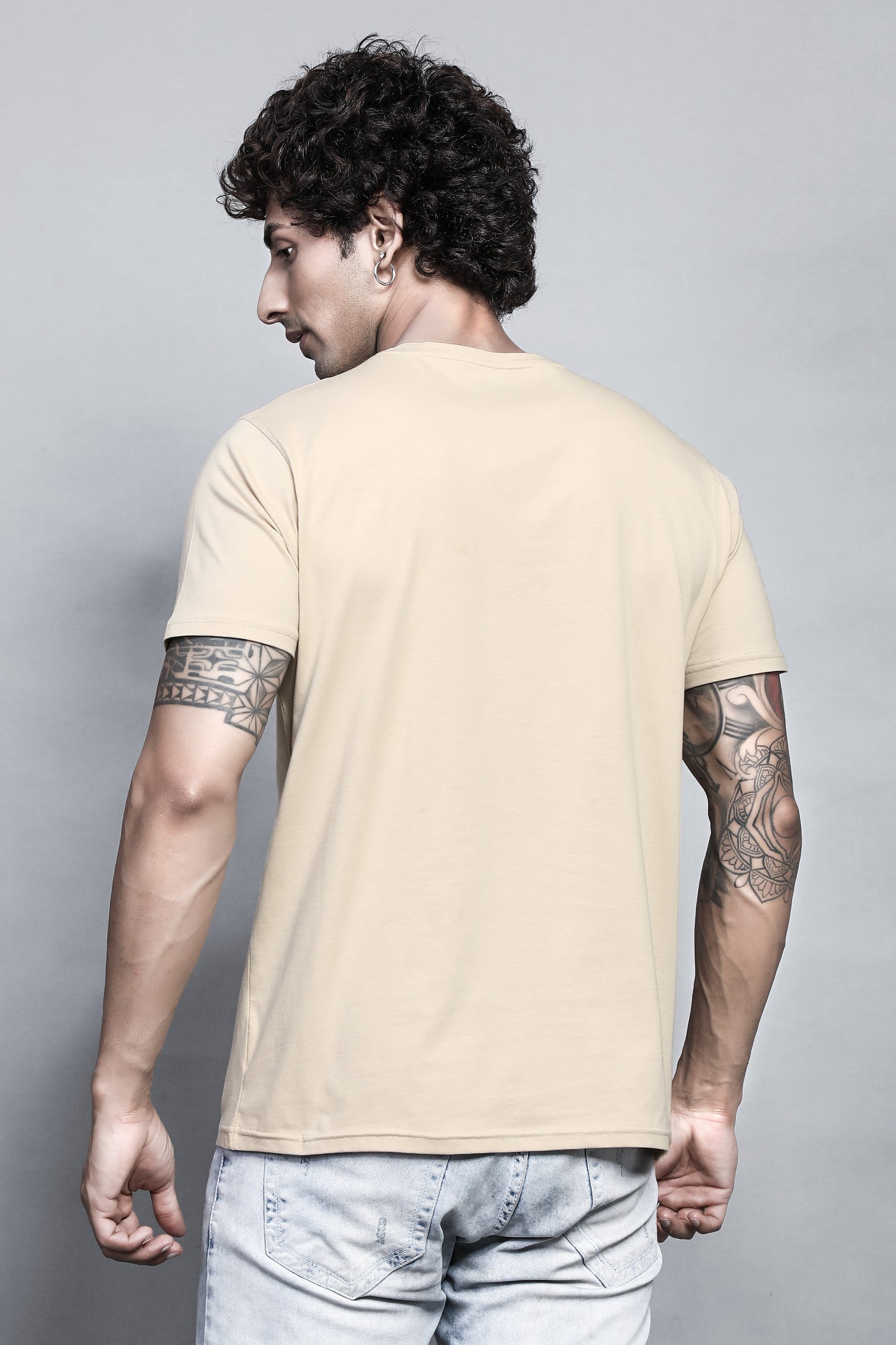 Arbour Men Round Neck All Over Print T-Shirt