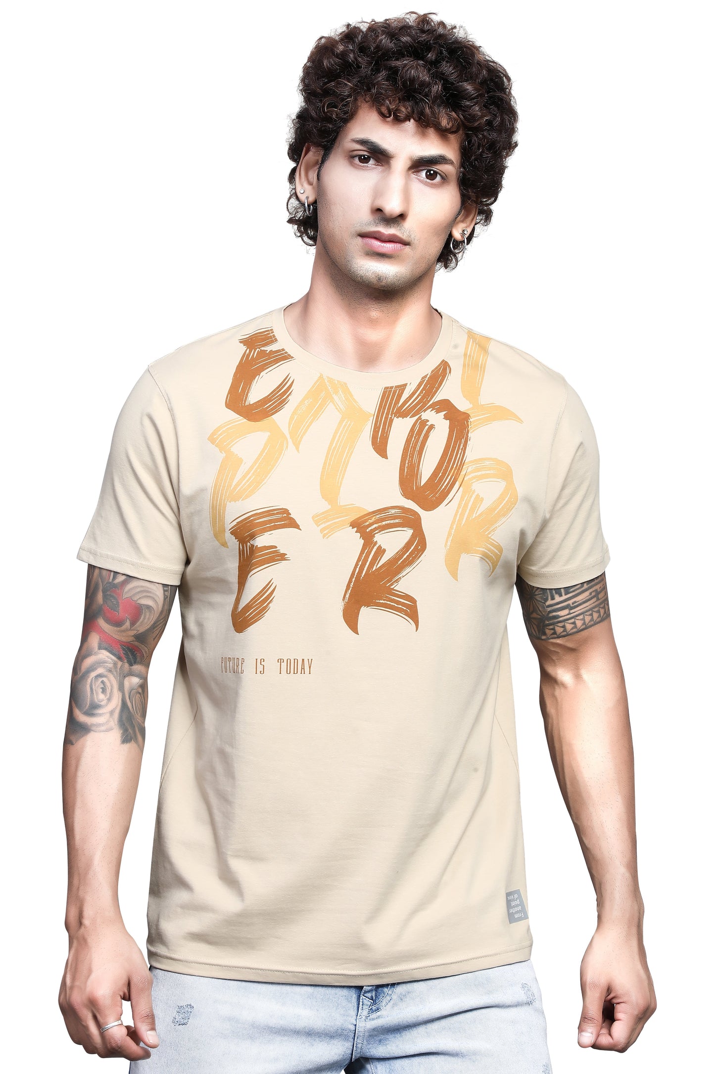 Arbour Men Round Neck All Over Print T-Shirt