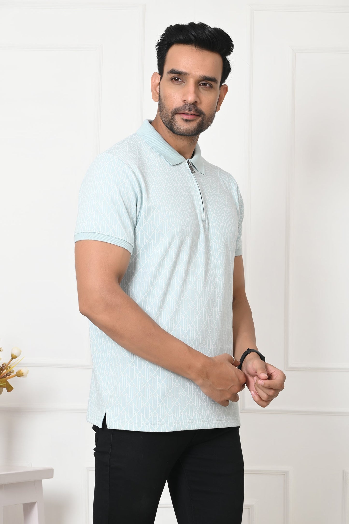 Arbour Men Polo Neck Stylish Casual Half Sleeves T-Shirt