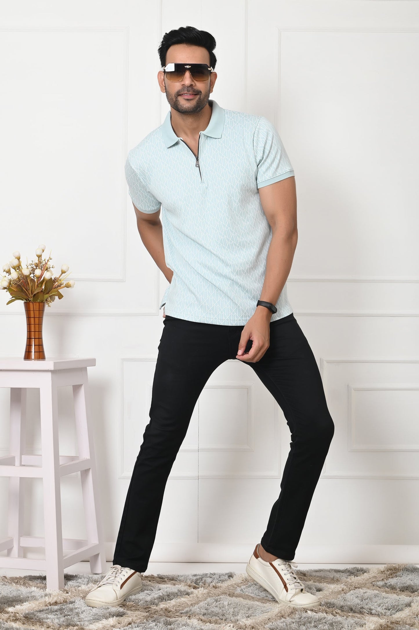 Arbour Men Polo Neck Stylish Casual Half Sleeves T-Shirt