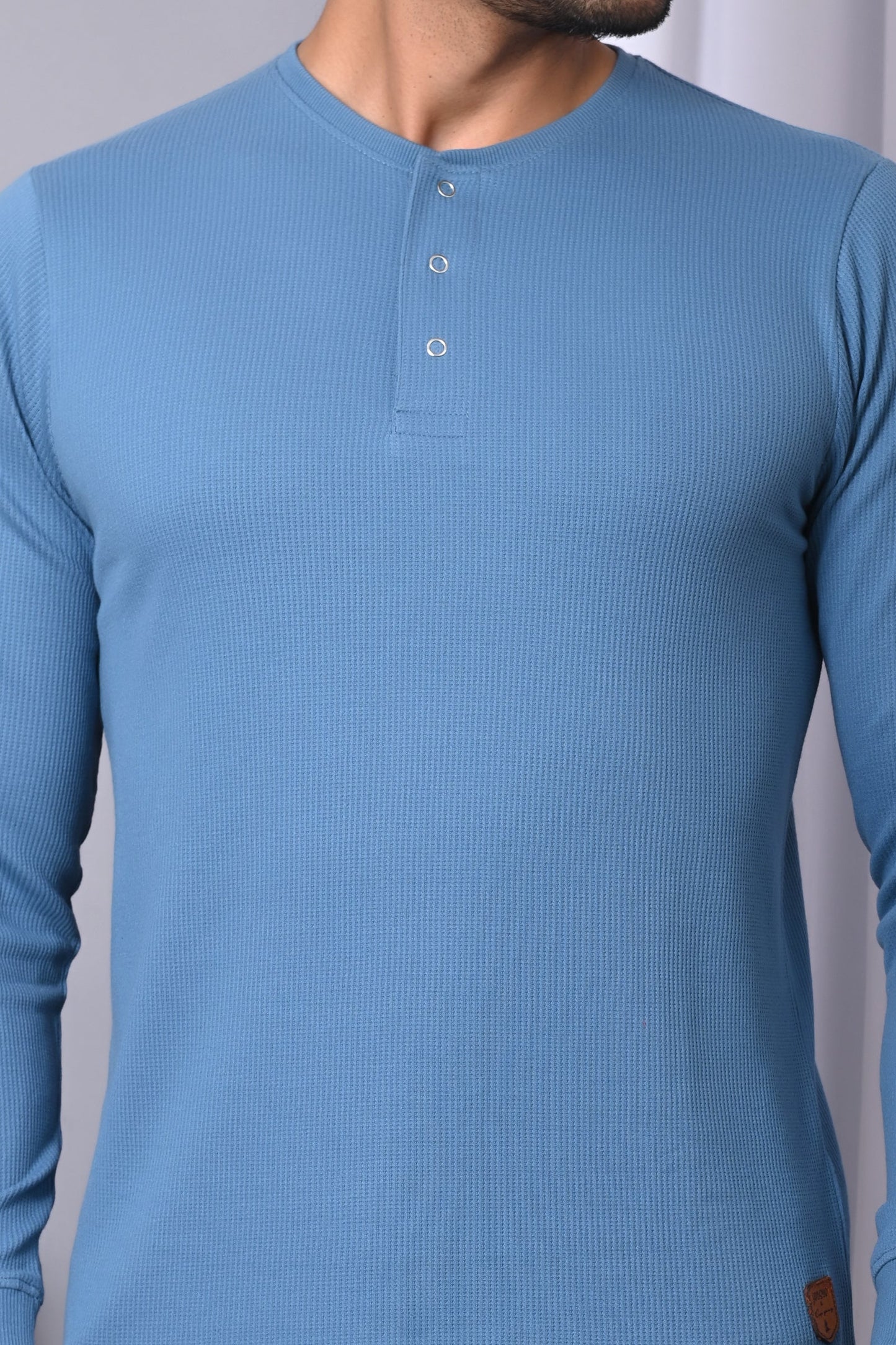 Arbour  Men Henley Neck Full Sleeves T-Shirt