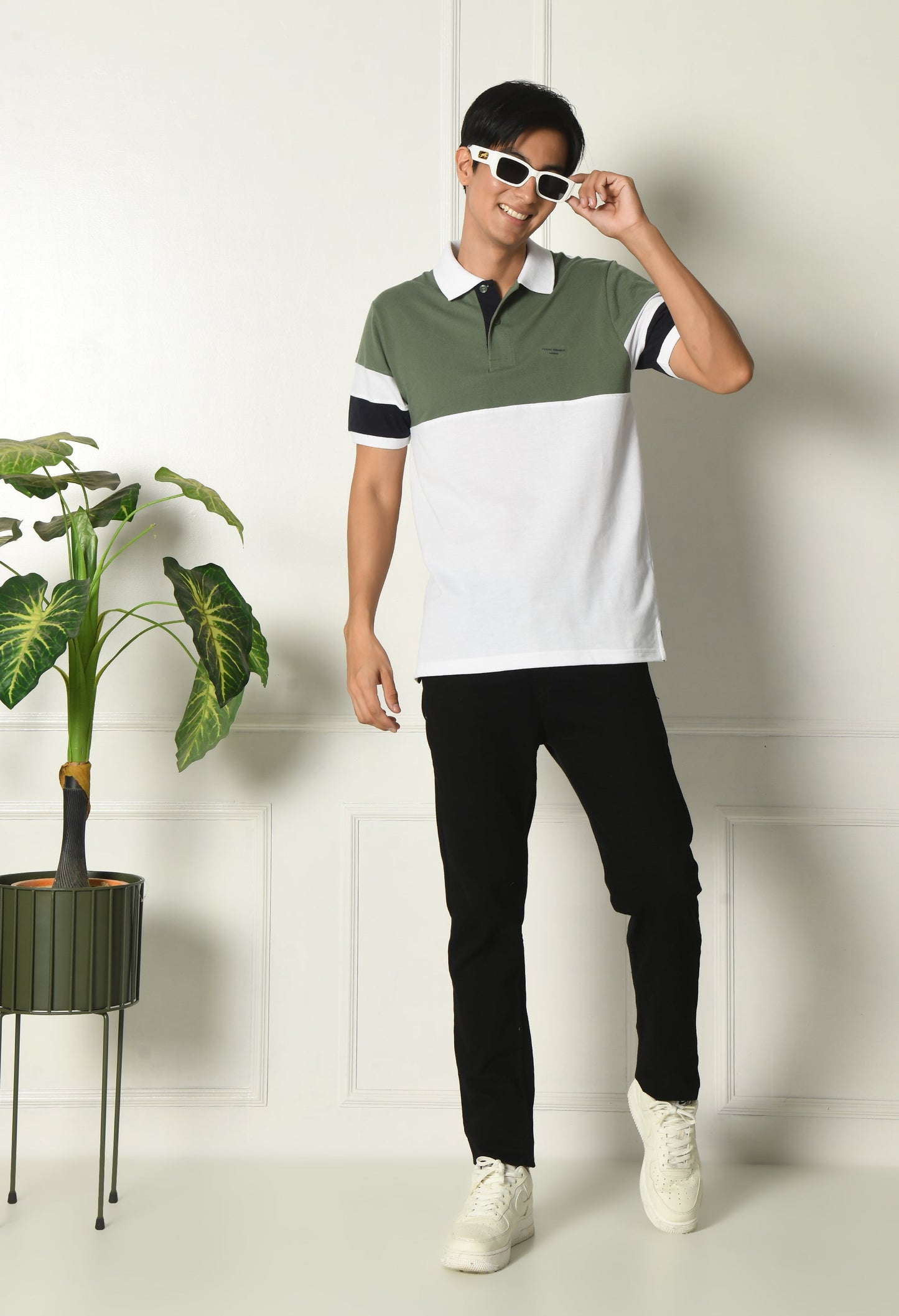 Arbour Men Polo Neck Casual Half Sleeves Slim Fit T-Shirt