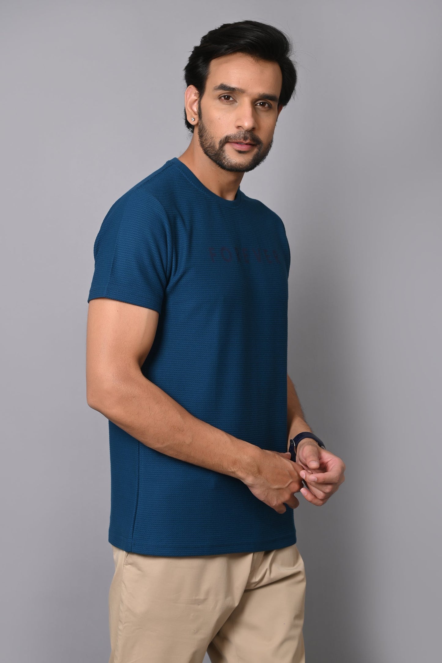 Arbour Men Round Neck Half Sleeves T-Shirt