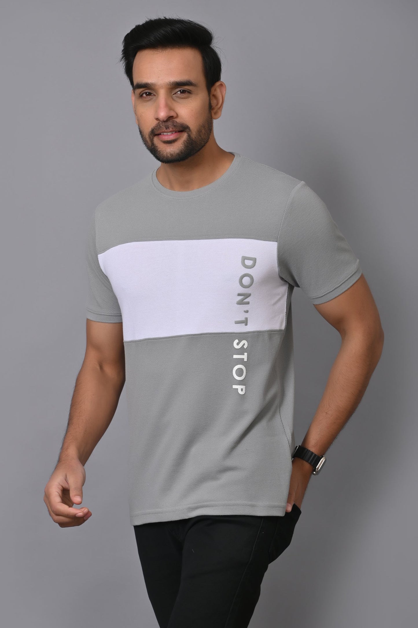 Arbour Men Colourblock Round Neck Cotton Blend Multicolor T-Shirt