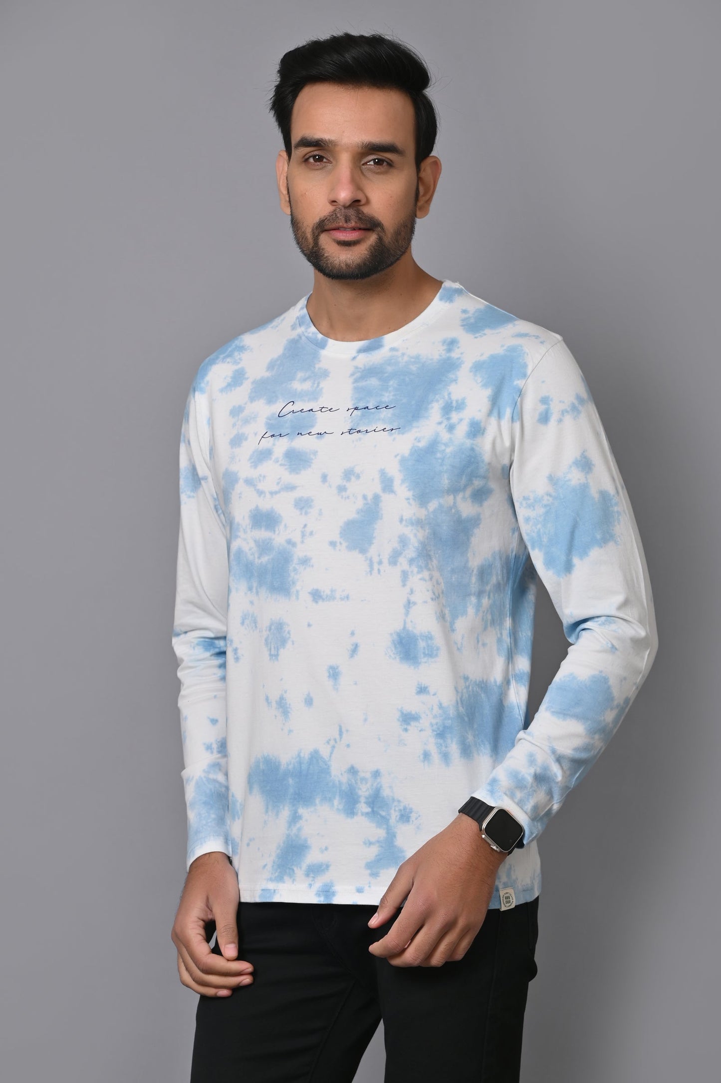 Arbour Men Round Neck Printed Full Sleeves T-Shirt