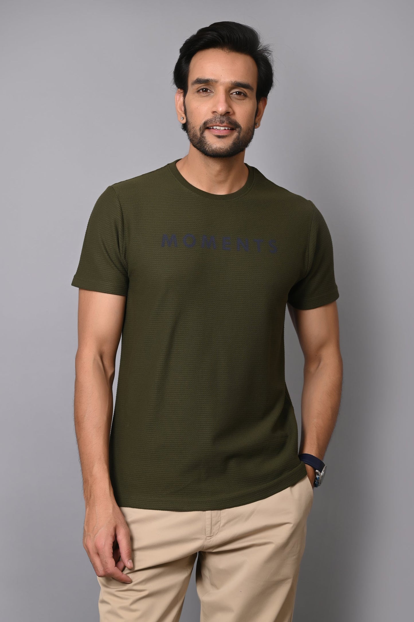 Arbour Men Round Neck Half Sleeves T-Shirt