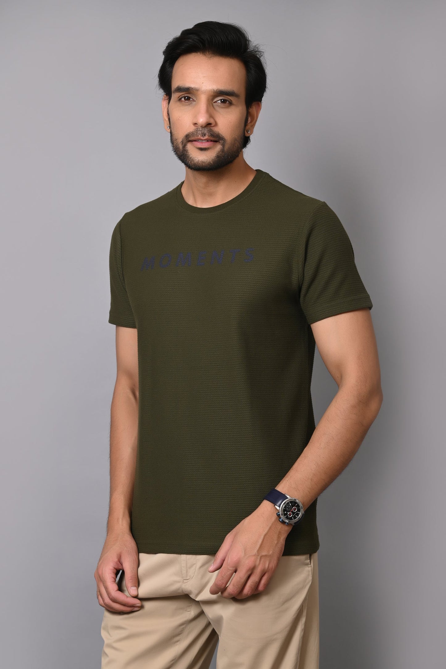 Arbour Men Round Neck Half Sleeves T-Shirt