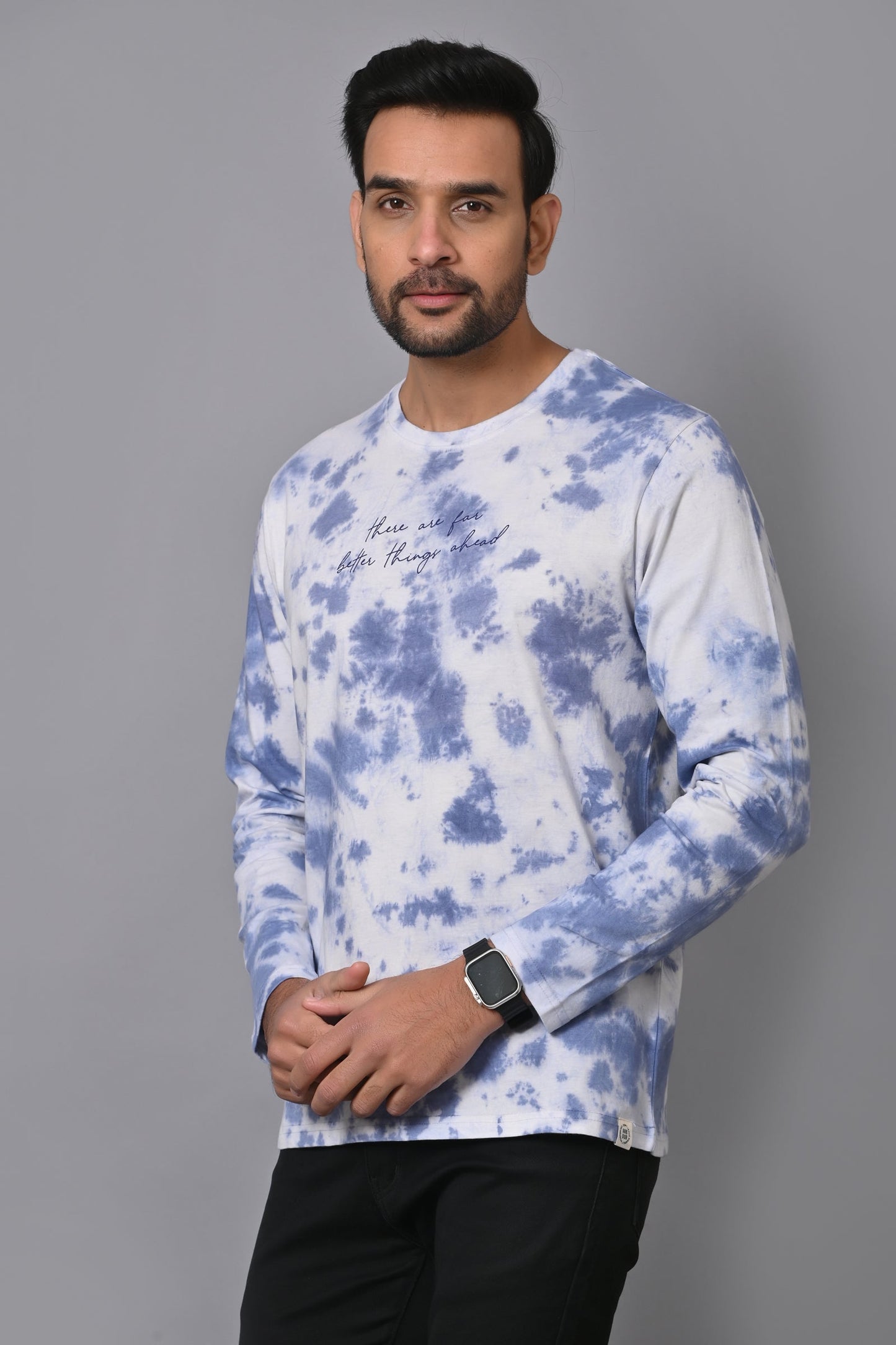 Arbour Men Round Neck Printed Full Sleeves T-Shirt