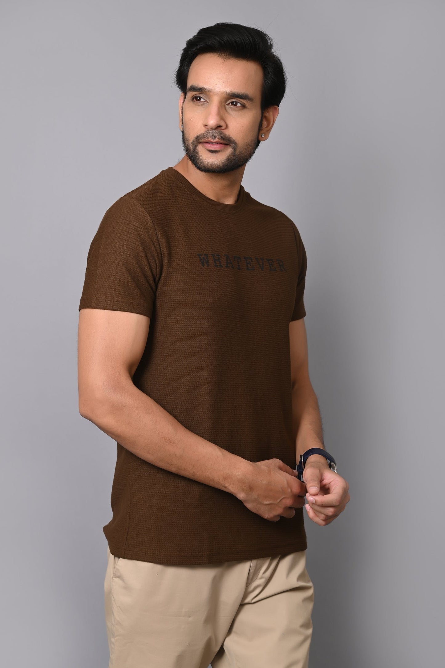 Arbour Men Round Neck Half Sleeves T-Shirt