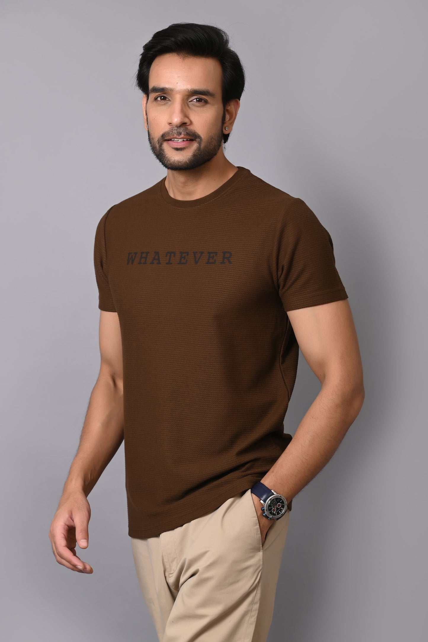 Arbour Men Round Neck Half Sleeves T-Shirt