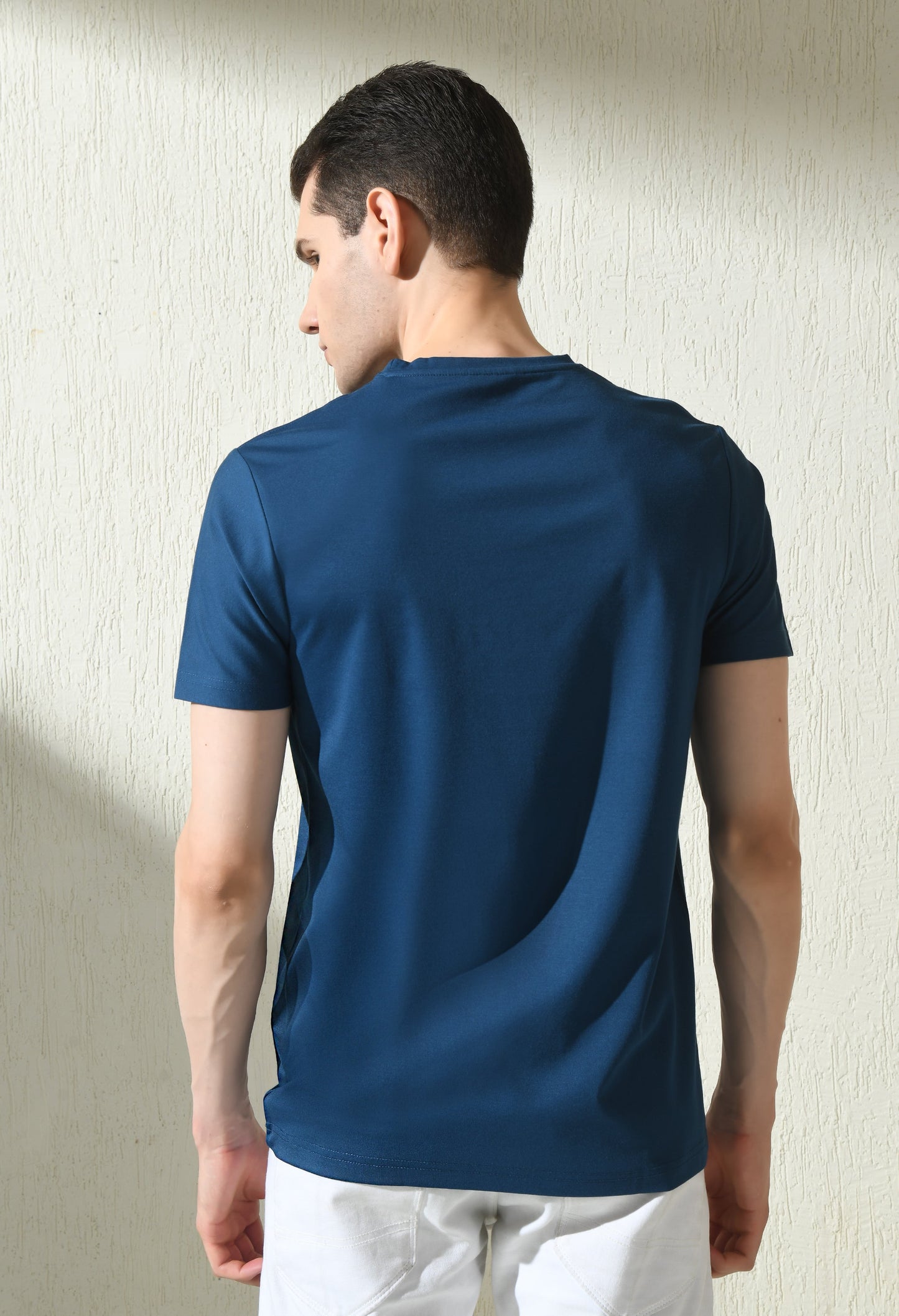 Arbour Men Round Neck Printed Slim Fit Half Sleeves T-Shirt