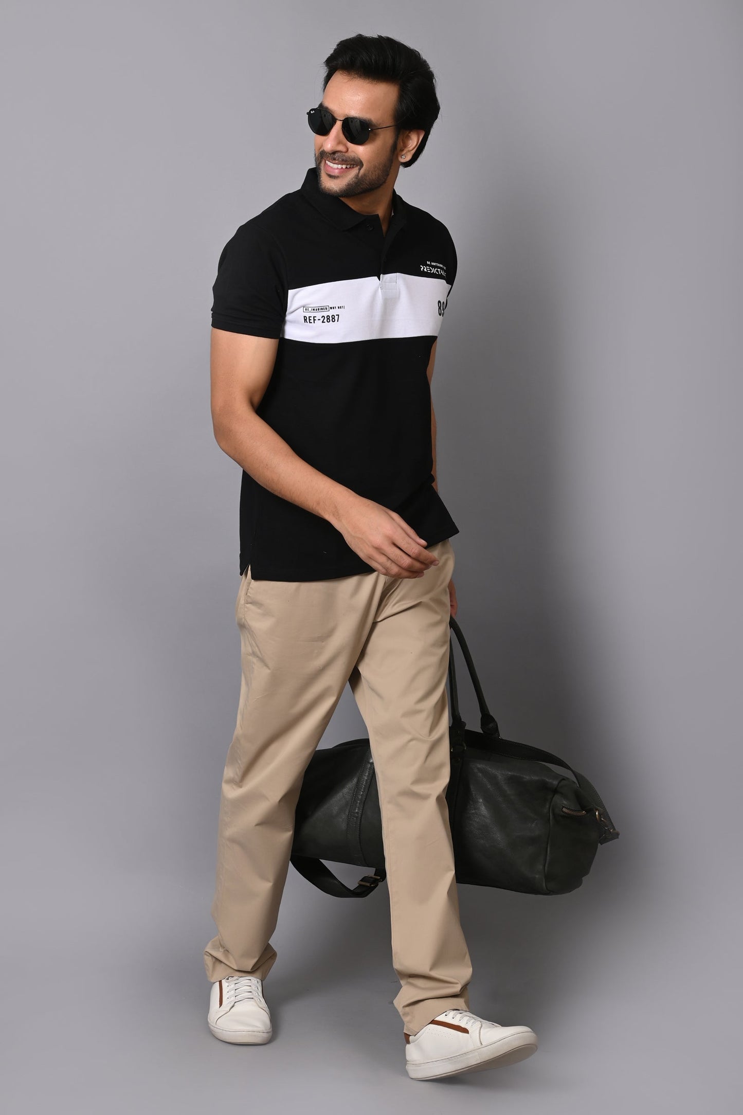 Arbour Men Polo Neck Cotton Blend Half Sleeve T-Shirt