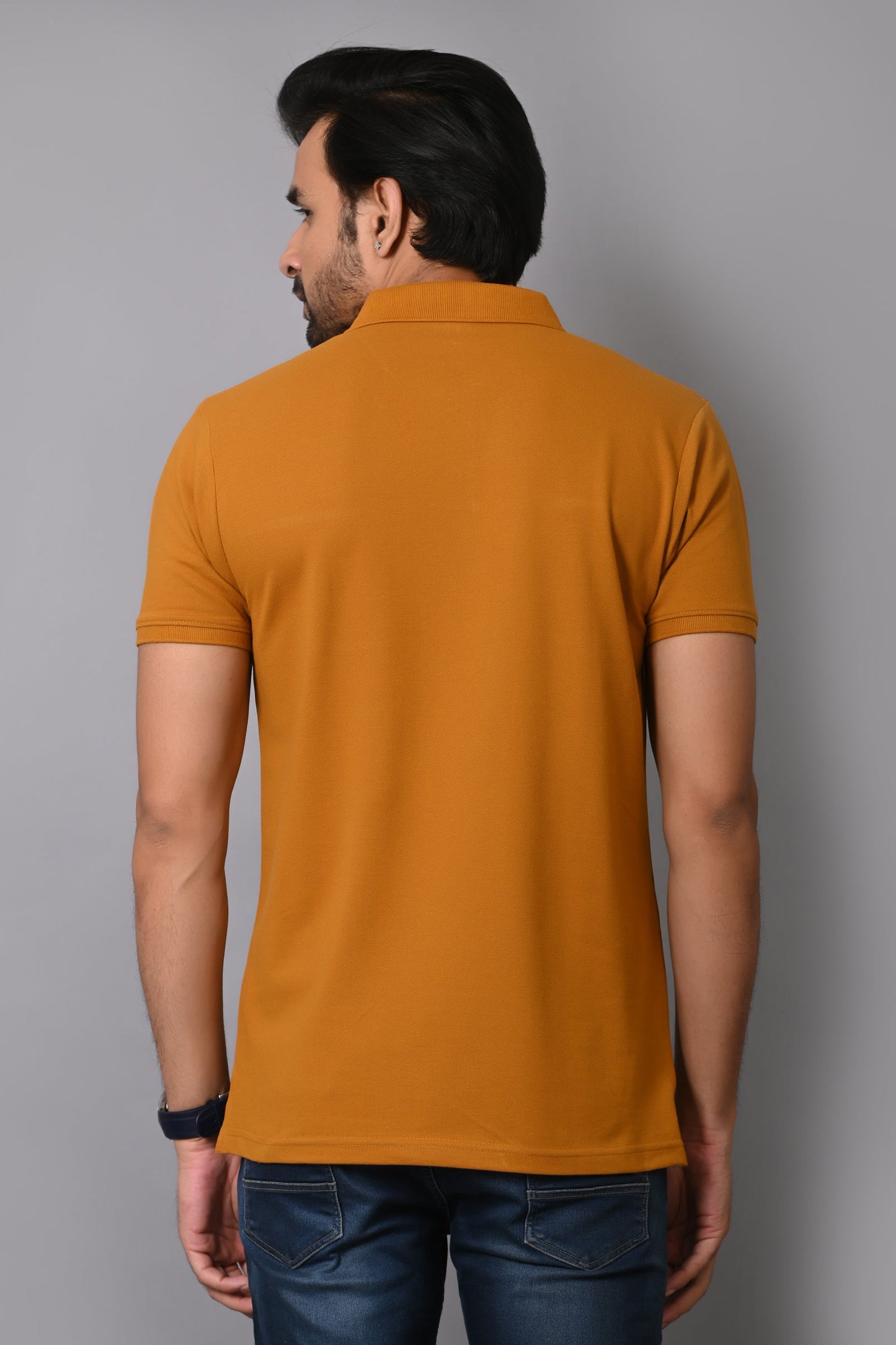 Arbour Men Polo Neck Cotton Blend Half Sleeve T-Shirt