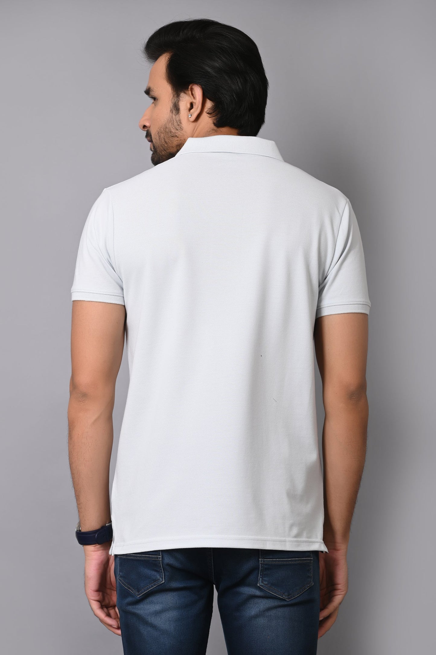 Arbour Men Polo Neck Cotton Blend Half Sleeve T-Shirt