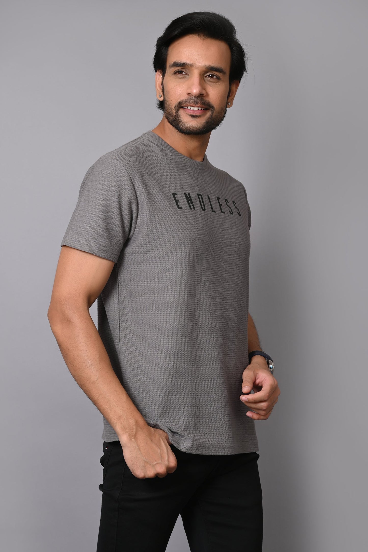 Arbour Men Round Neck Half Sleeves T-Shirt