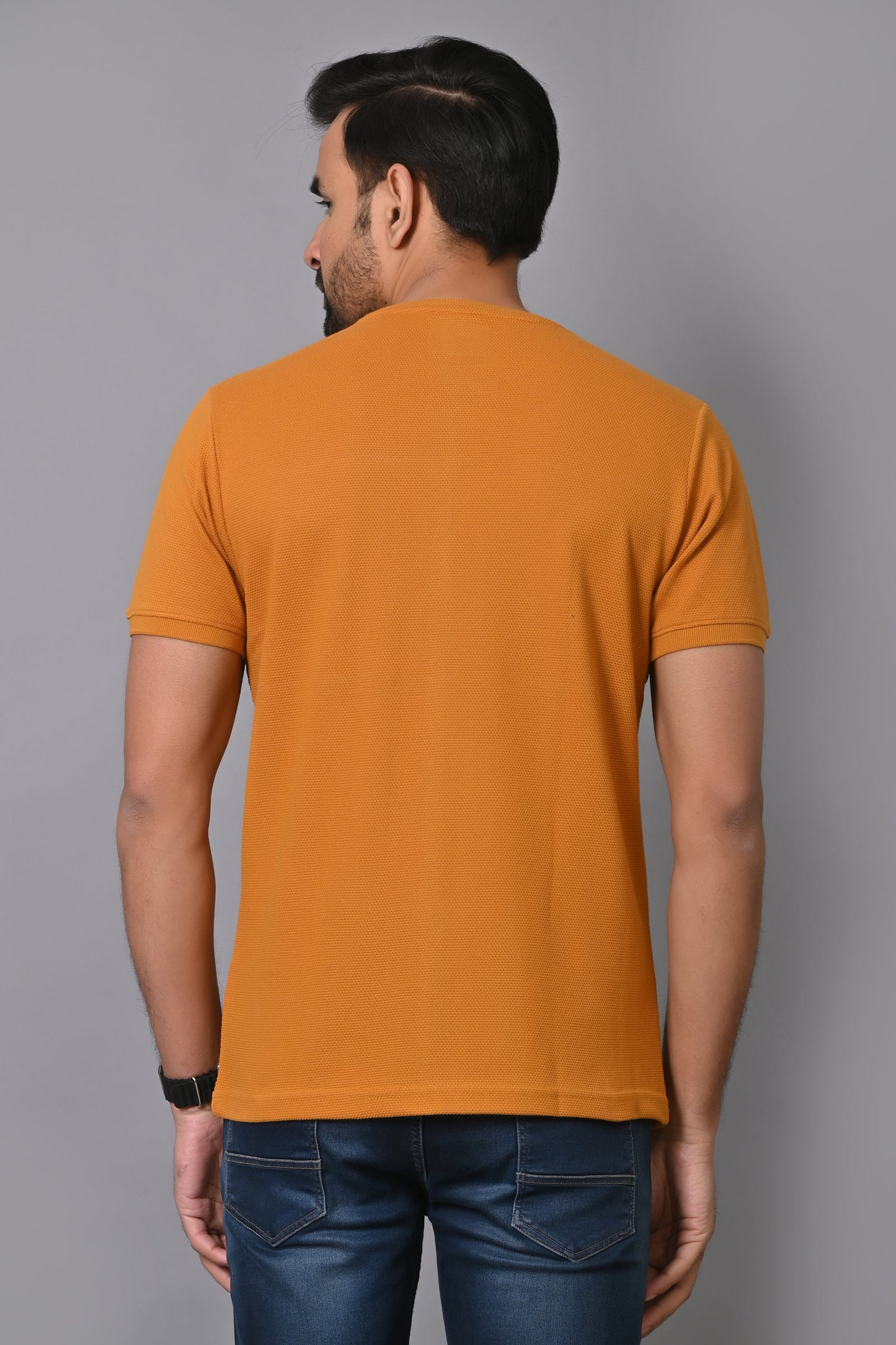 Arbour Men Colourblock Round Neck Cotton Blend Multicolor T-Shirt