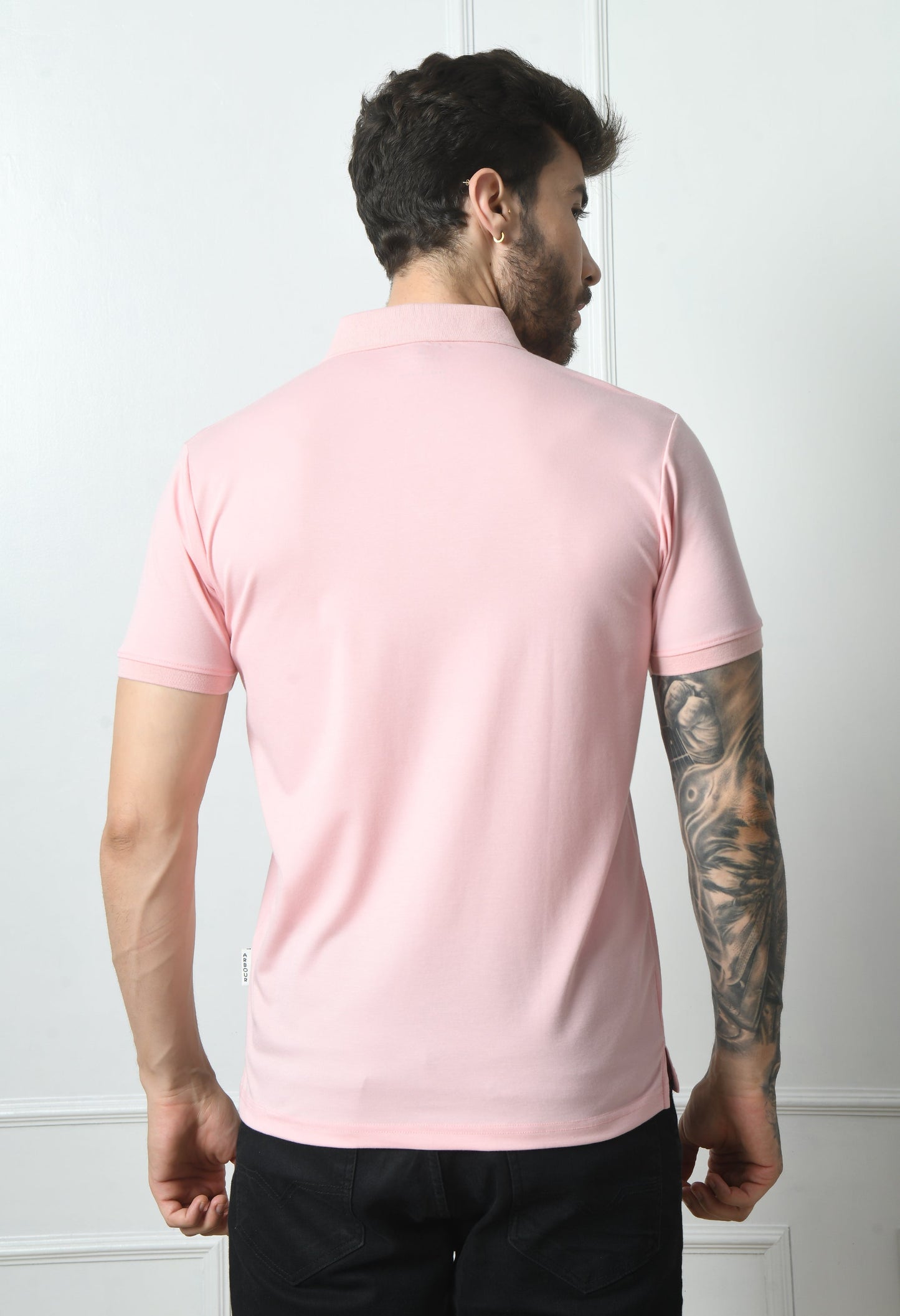 Arbour Men Polo Neck Half Sleeves Casual Slim Fit T-Shirt