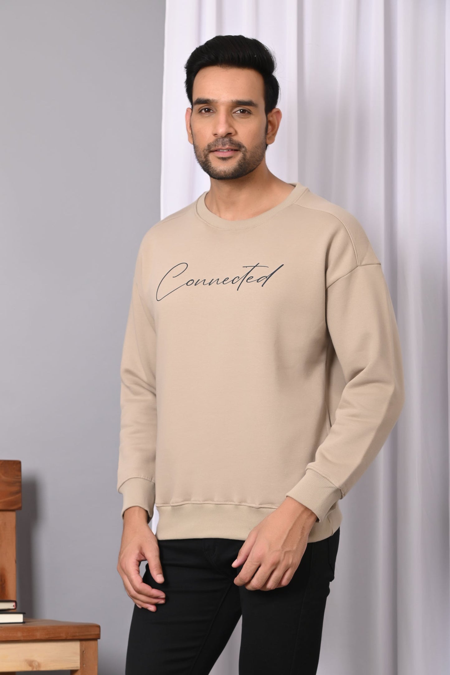 Arbour Men Chest Print Full Sleeves Sweatshirts